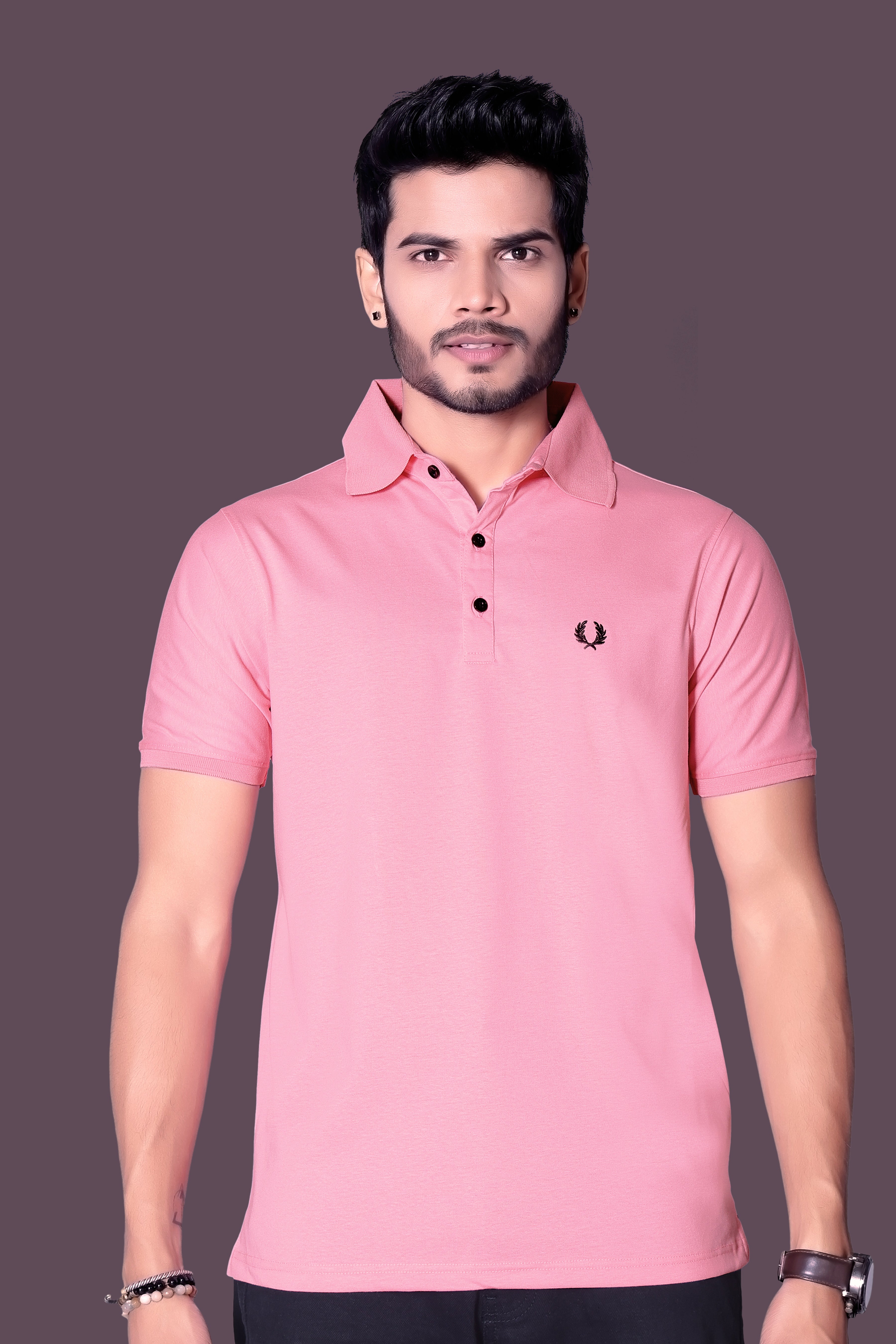 Chic Embroidered Polo T-Shirt for Men