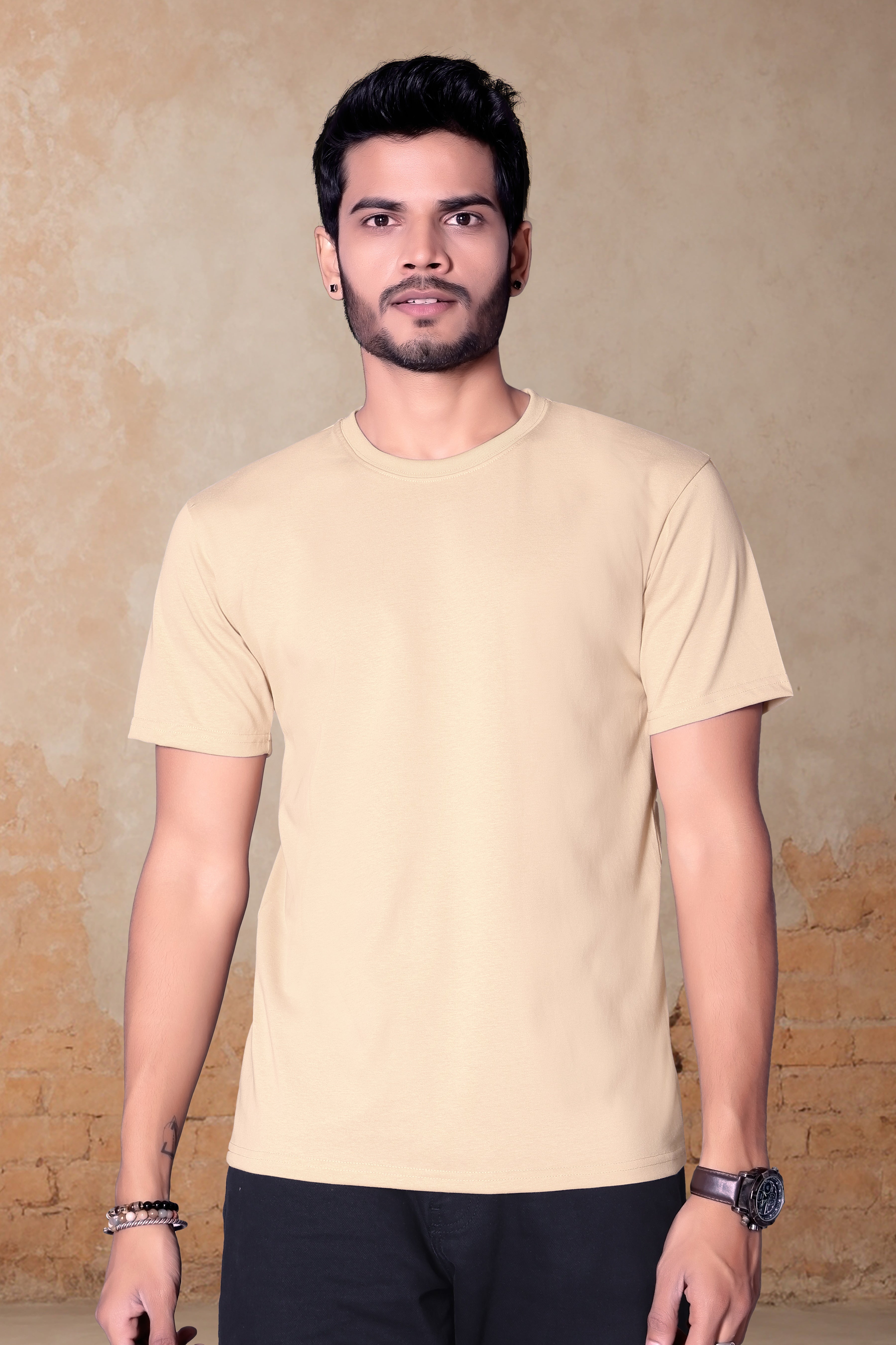 Premium plain round neck T-Shirt for Men