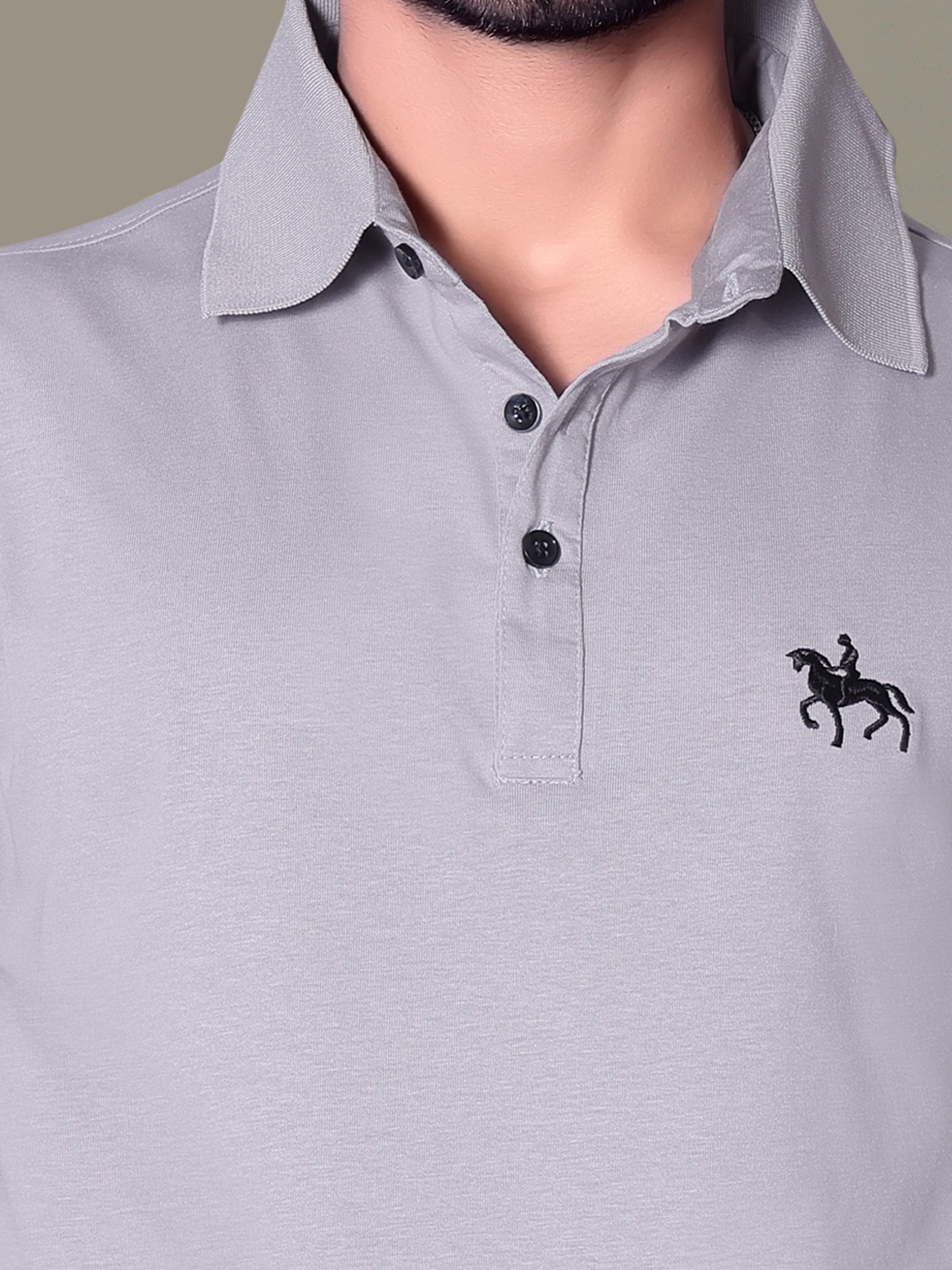 Chic Embroidered Polo T-Shirt for Men