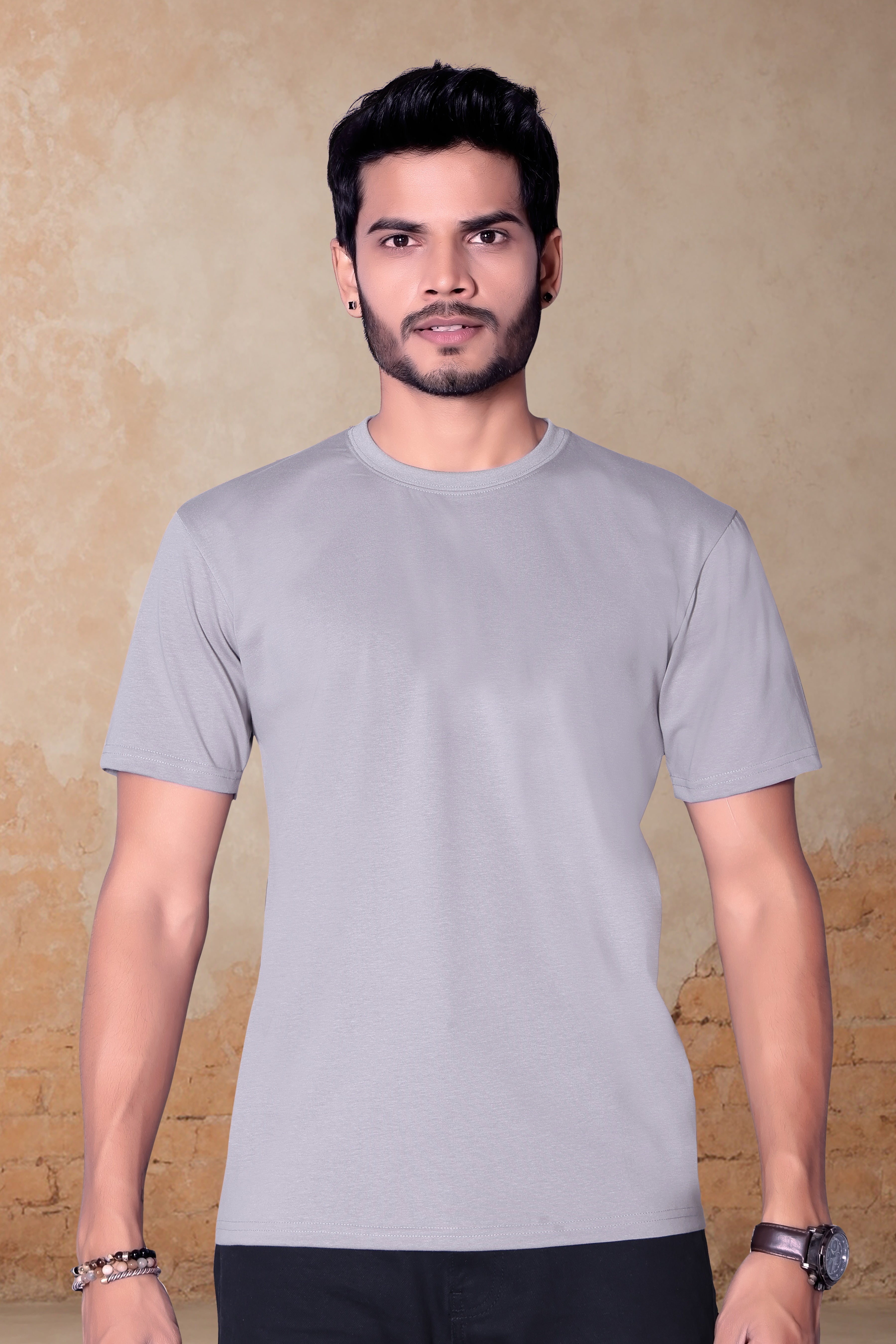 Premium plain round neck T-Shirt for Men