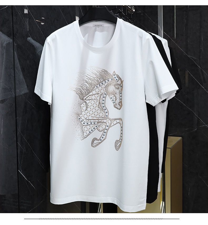 Diamond Horse Tee – Oversized Fit for Men