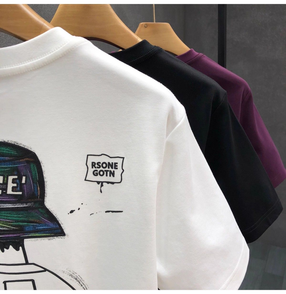 "Nice Hat Boy" Oversized T-Shirt for Men – Embroidered Front Logo & DTF Back Print