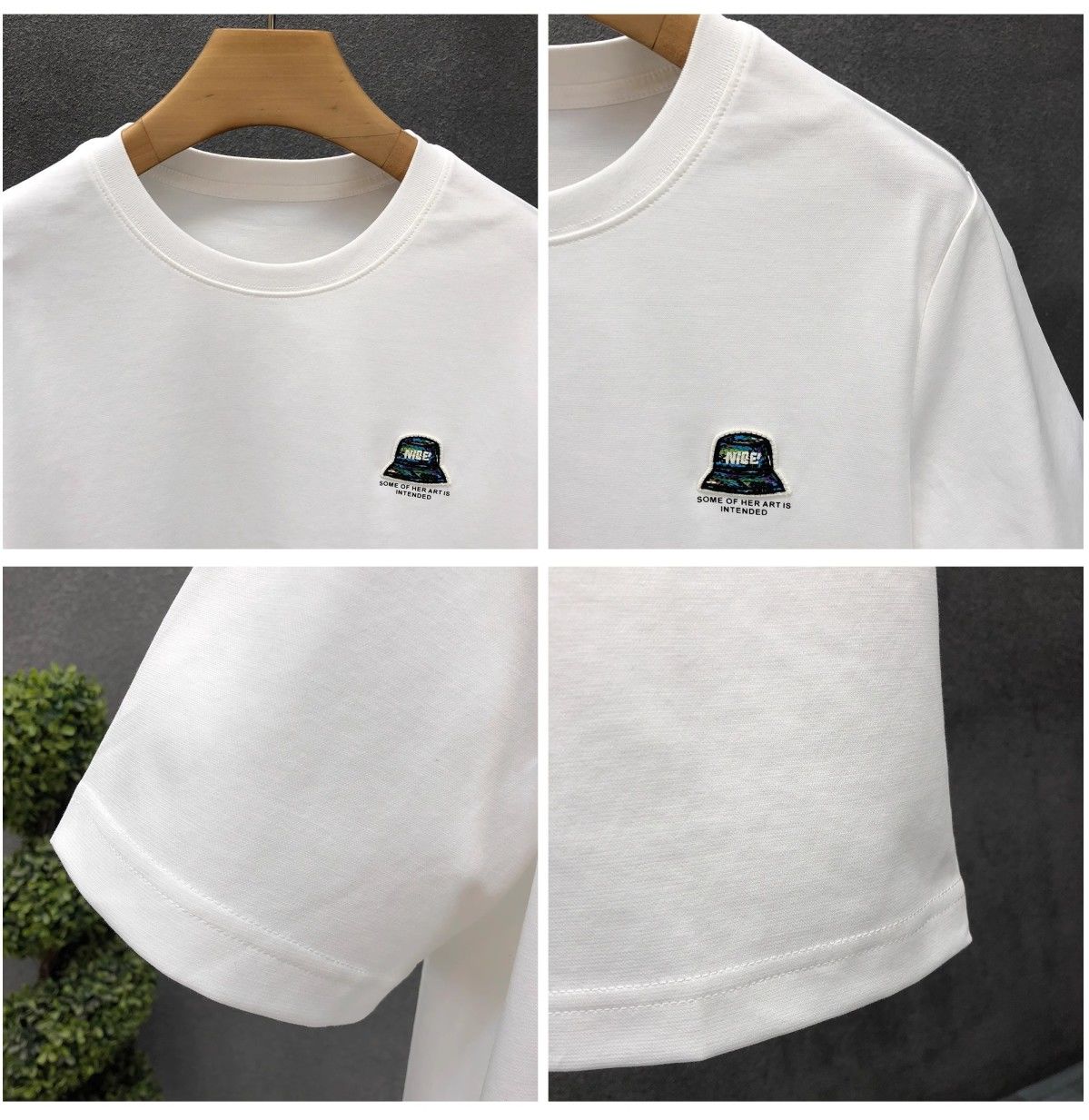 "Nice Hat Boy" Oversized T-Shirt for Men – Embroidered Front Logo & DTF Back Print