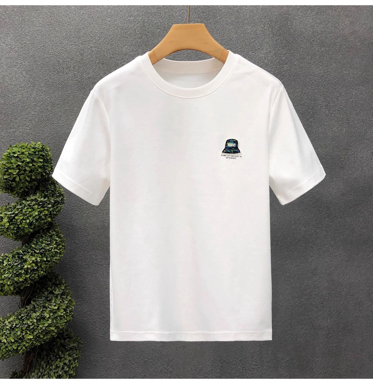 "Nice Hat Boy" Oversized T-Shirt for Men – Embroidered Front Logo & DTF Back Print