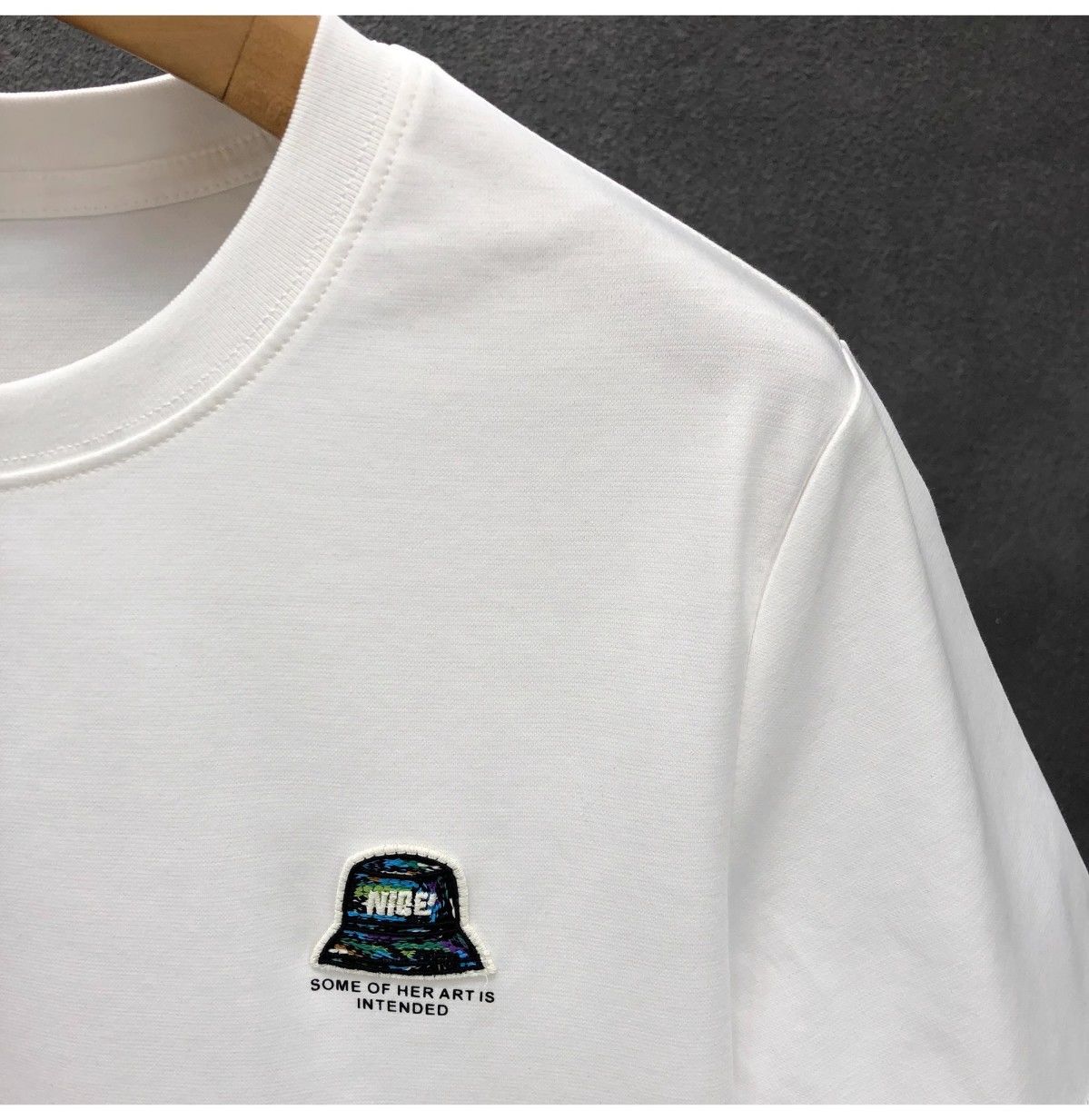 "Nice Hat Boy" Oversized T-Shirt for Men – Embroidered Front Logo & DTF Back Print