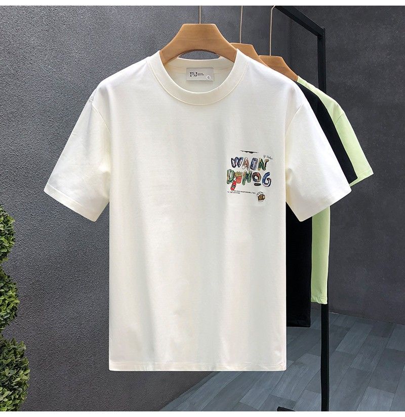 "Wain Rwong" Oversized T-Shirt for Men – Embroidered Front Logo & DTF Back Print