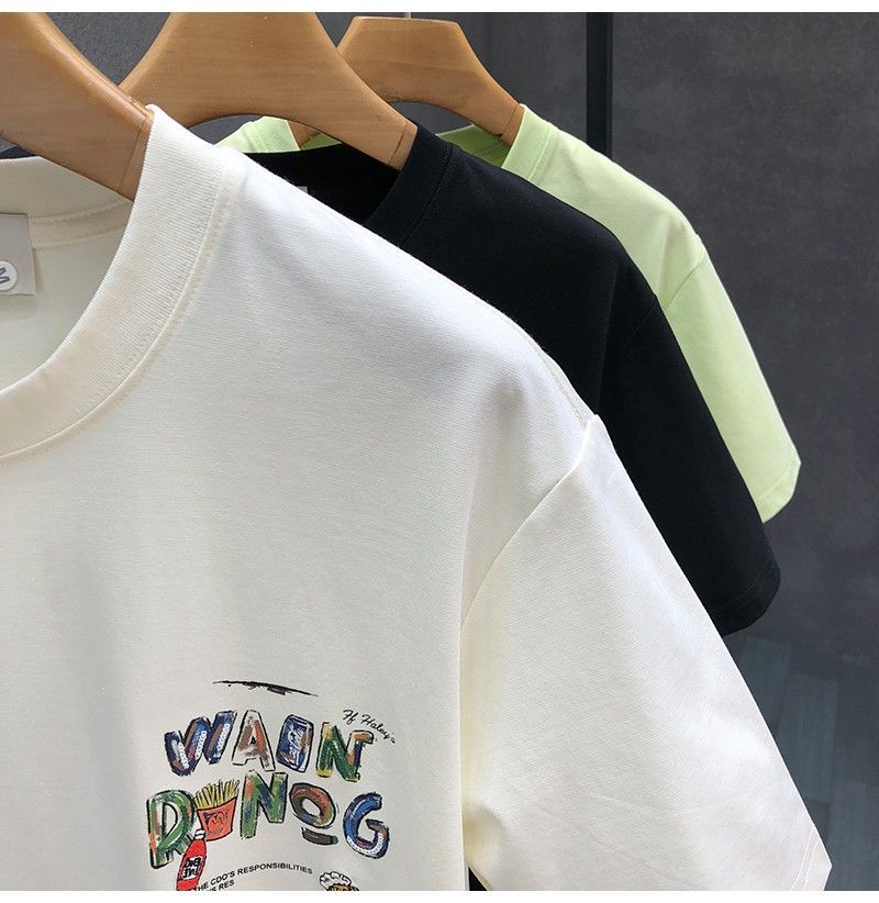 "Wain Rwong" Oversized T-Shirt for Men – Embroidered Front Logo & DTF Back Print