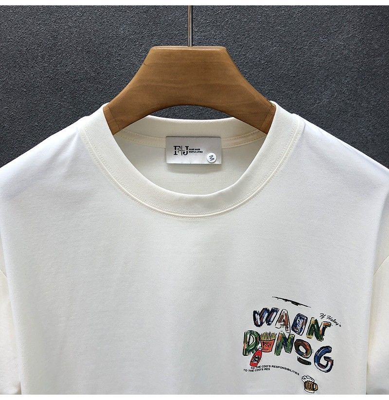 "Wain Rwong" Oversized T-Shirt for Men – Embroidered Front Logo & DTF Back Print