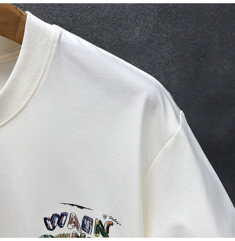 "Wain Rwong" Oversized T-Shirt for Men – Embroidered Front Logo & DTF Back Print