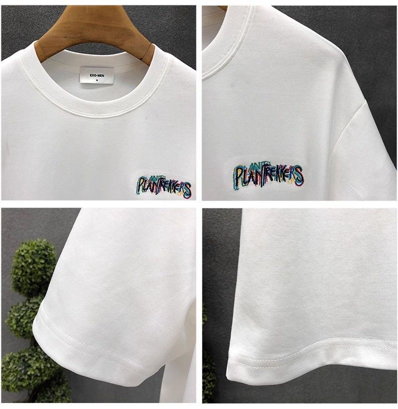 "Happiness Ride" Oversized T-Shirt for Men – Embroidered Front Logo & DTF Back Print