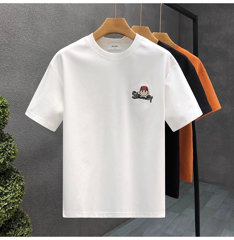 "Sketchy Street Vibe" Oversized T-Shirt for Men – Embroidered Front Logo & DTF Back Print