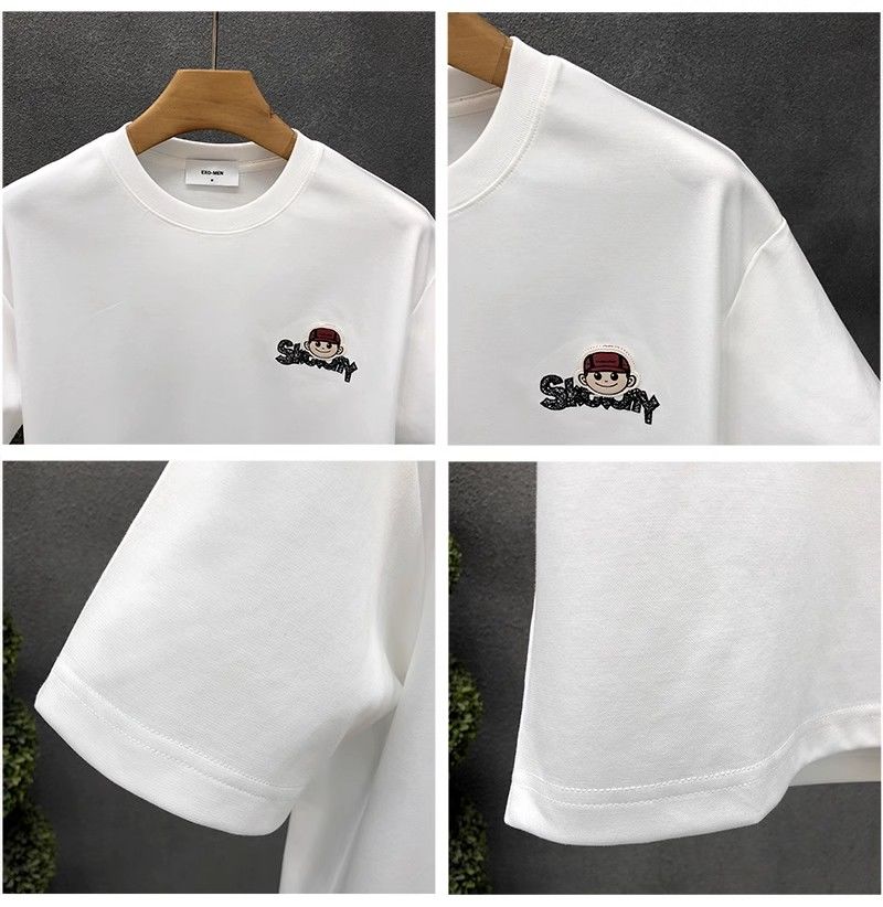 "Sketchy Street Vibe" Oversized T-Shirt for Men – Embroidered Front Logo & DTF Back Print