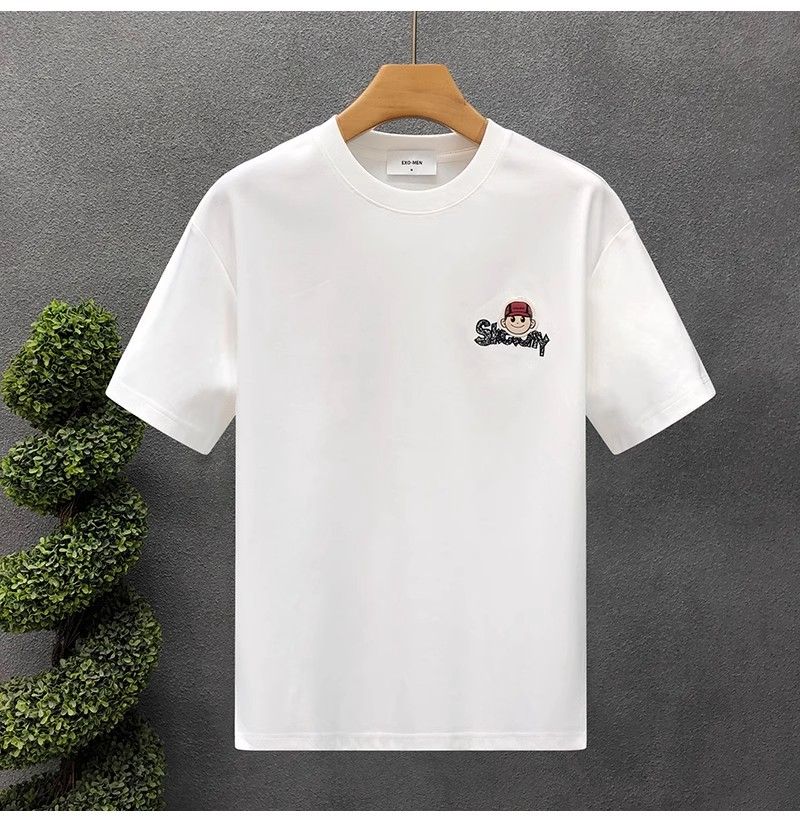 "Sketchy Street Vibe" Oversized T-Shirt for Men – Embroidered Front Logo & DTF Back Print