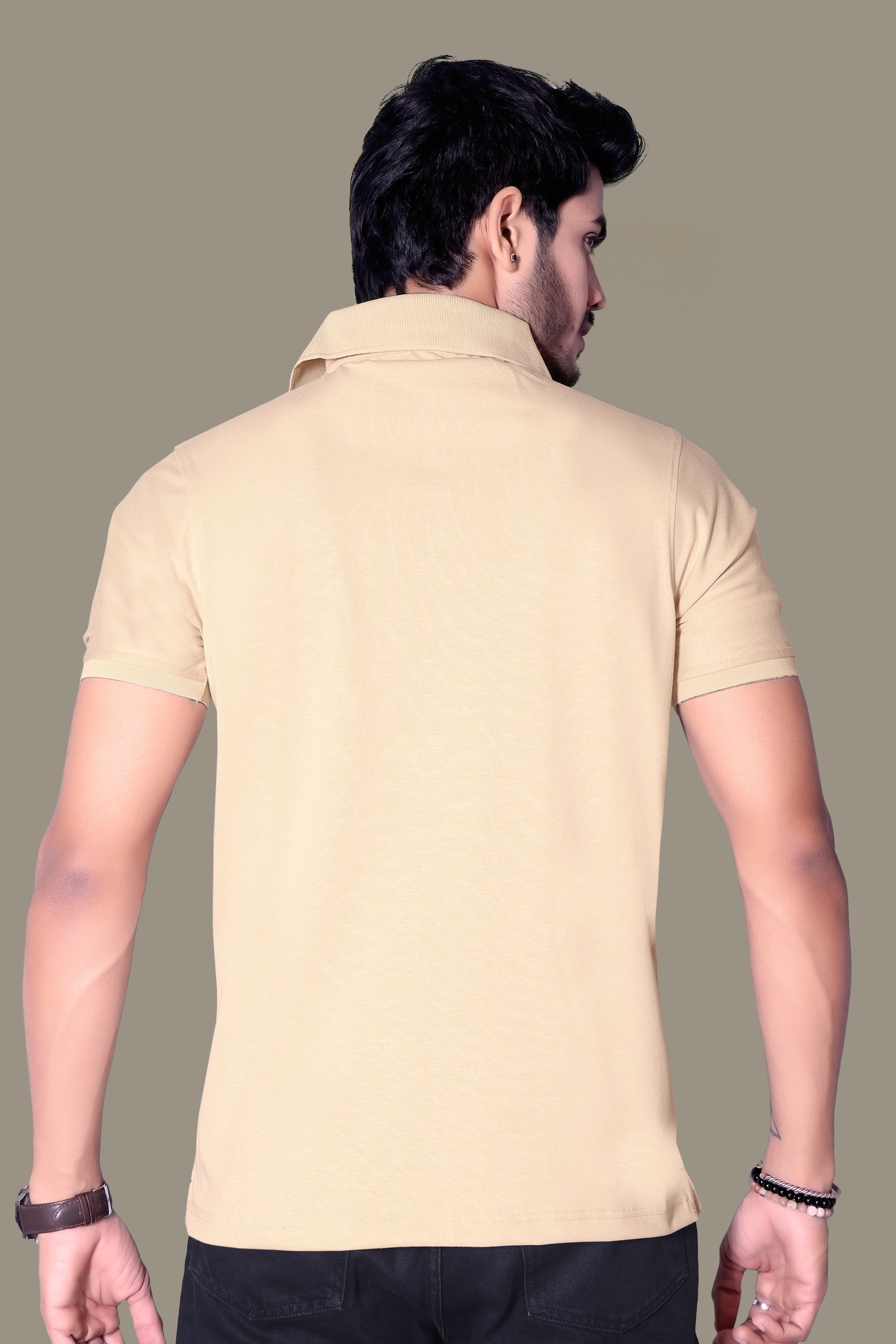 Chic Embroidered Polo T-Shirt for Men