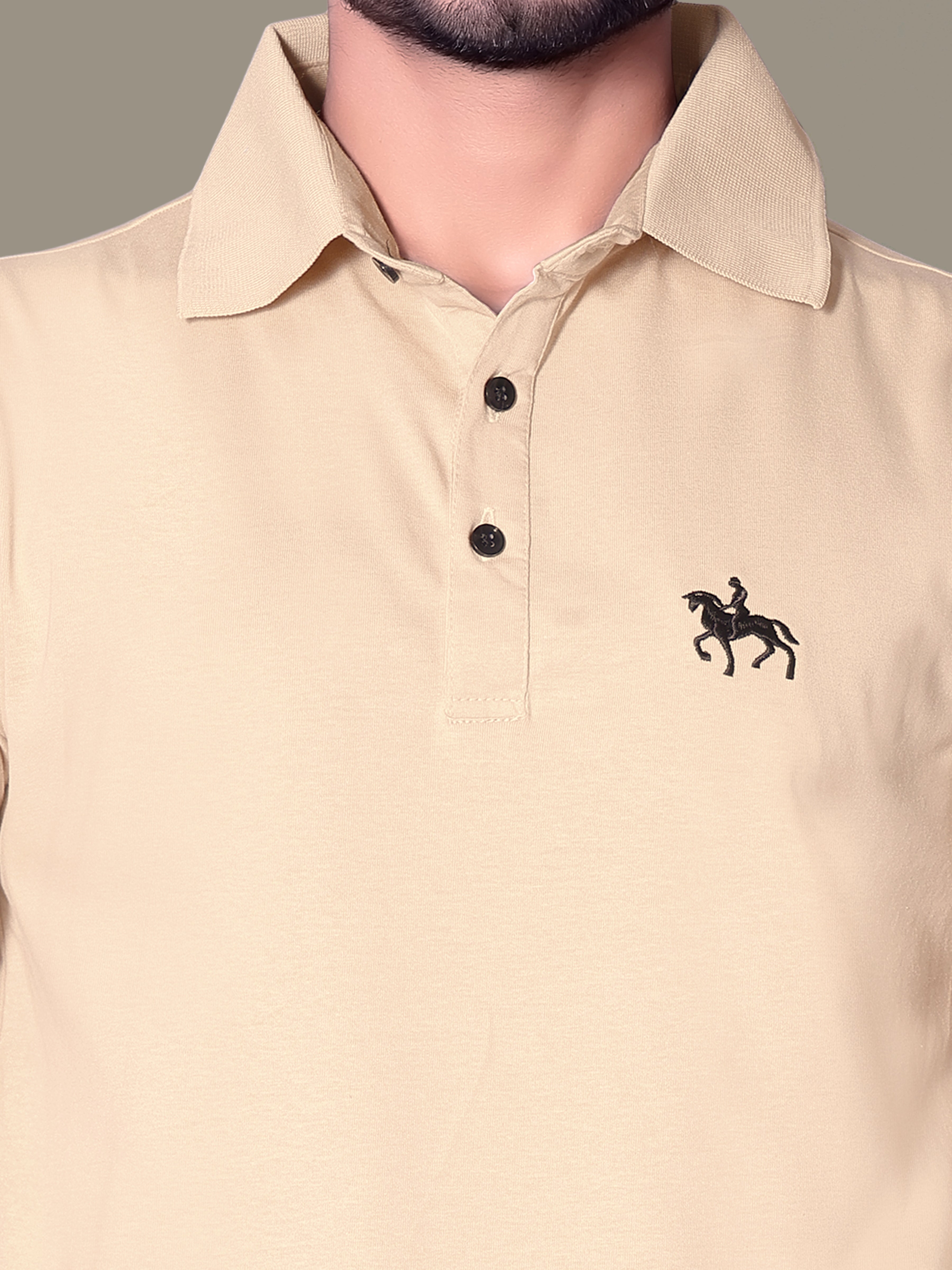 Chic Embroidered Polo T-Shirt for Men