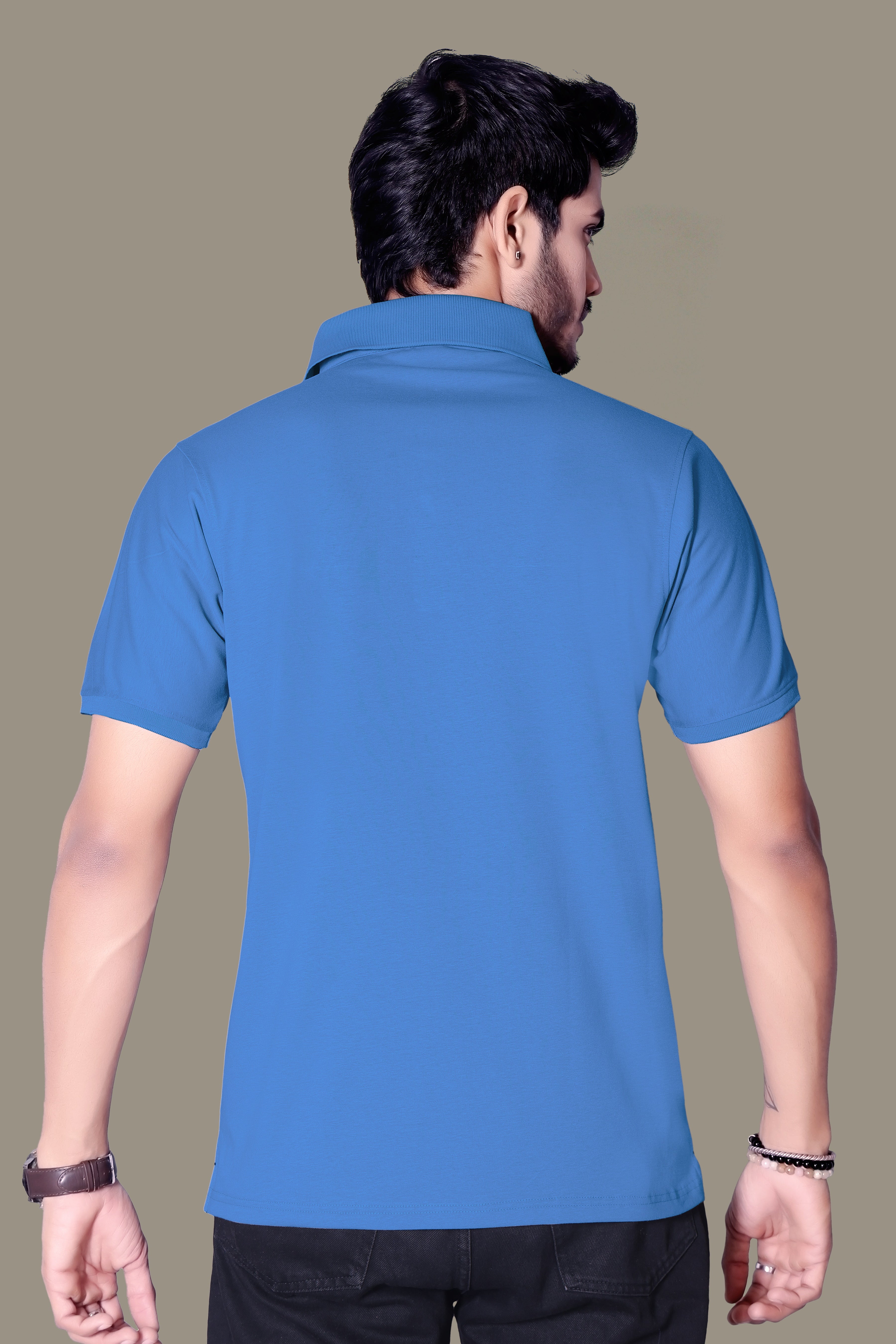 Chic Embroidered Polo T-Shirt for Men