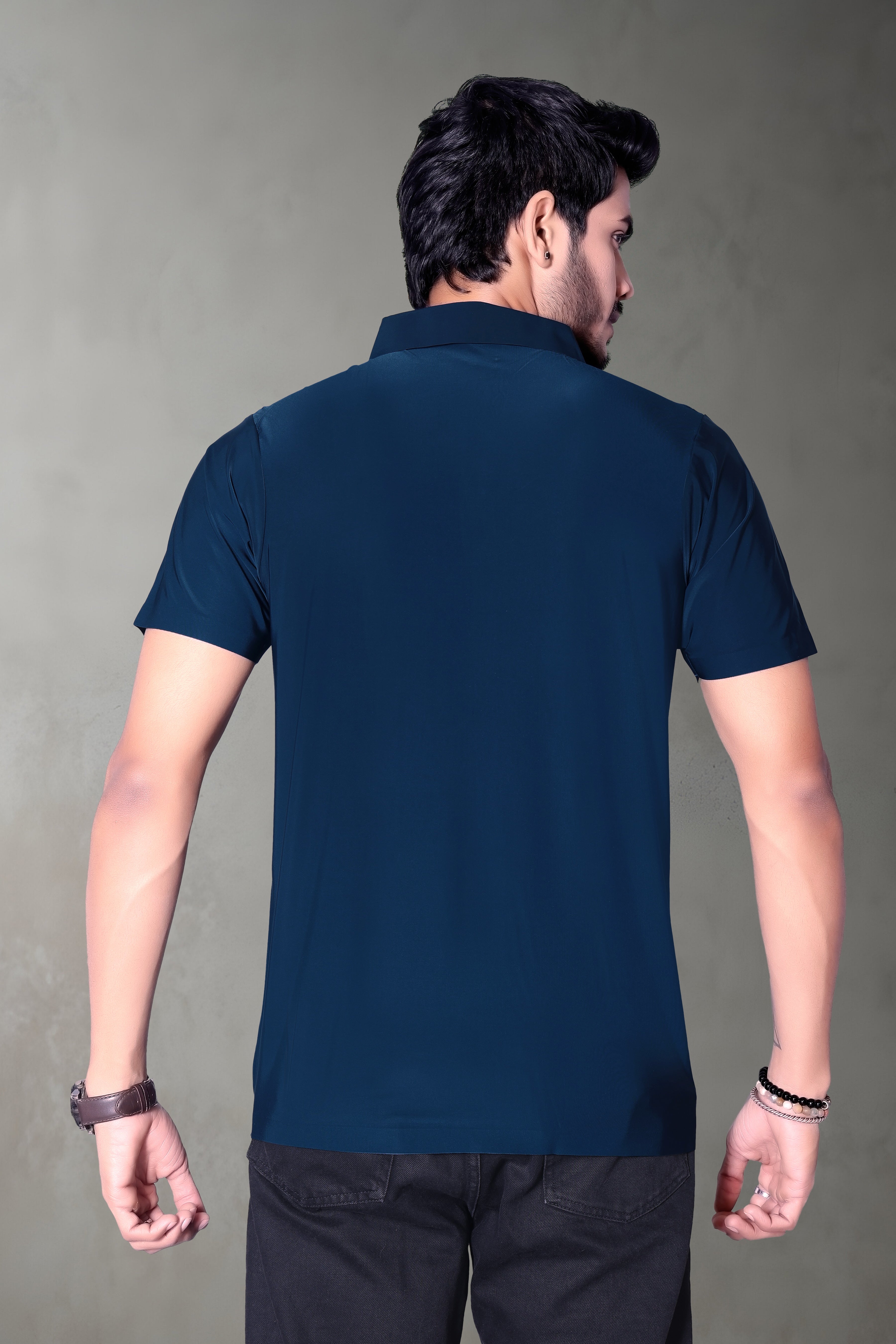 Chic Embroidered Polo T-Shirt for Men