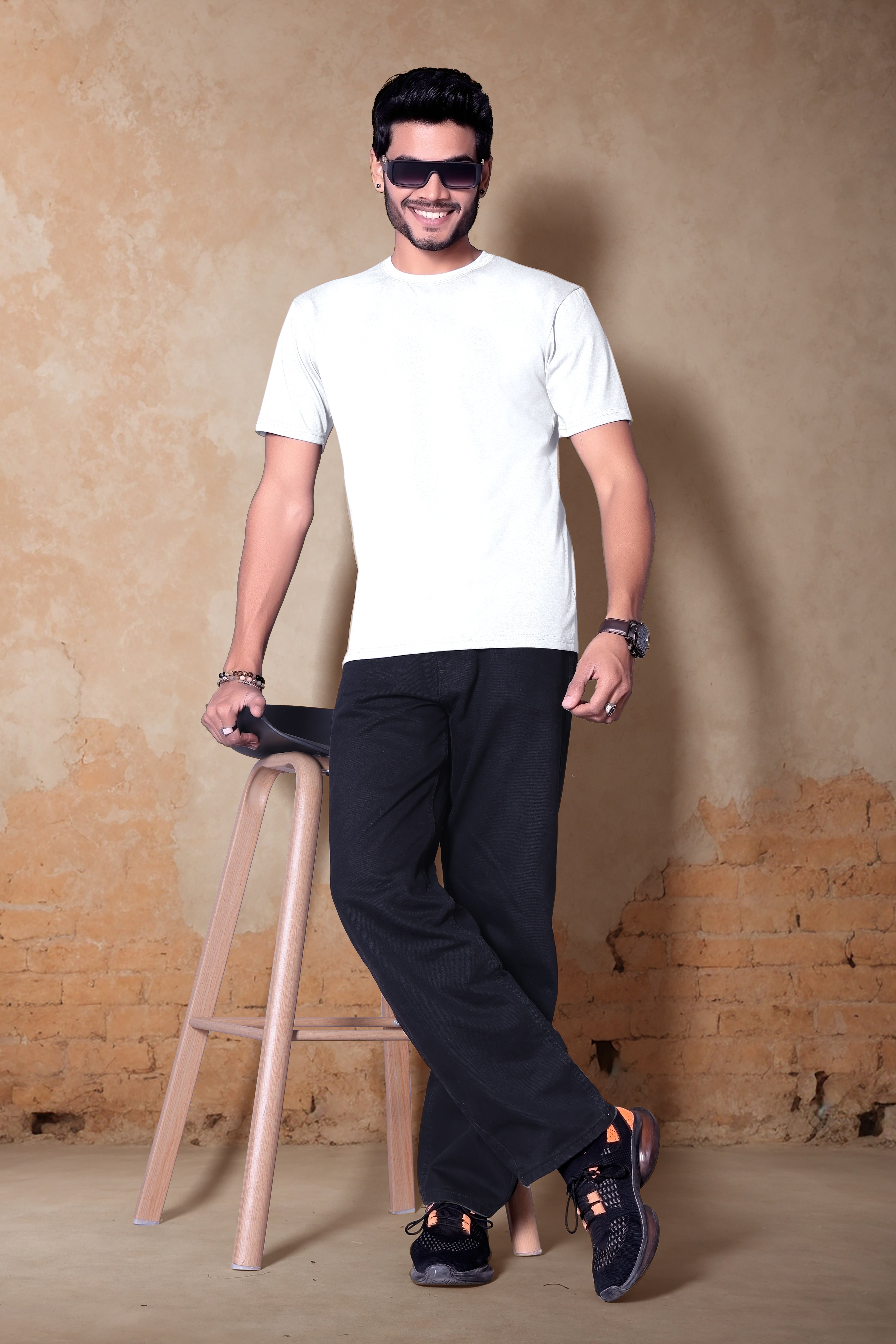 Premium plain round neck T-Shirt for Men