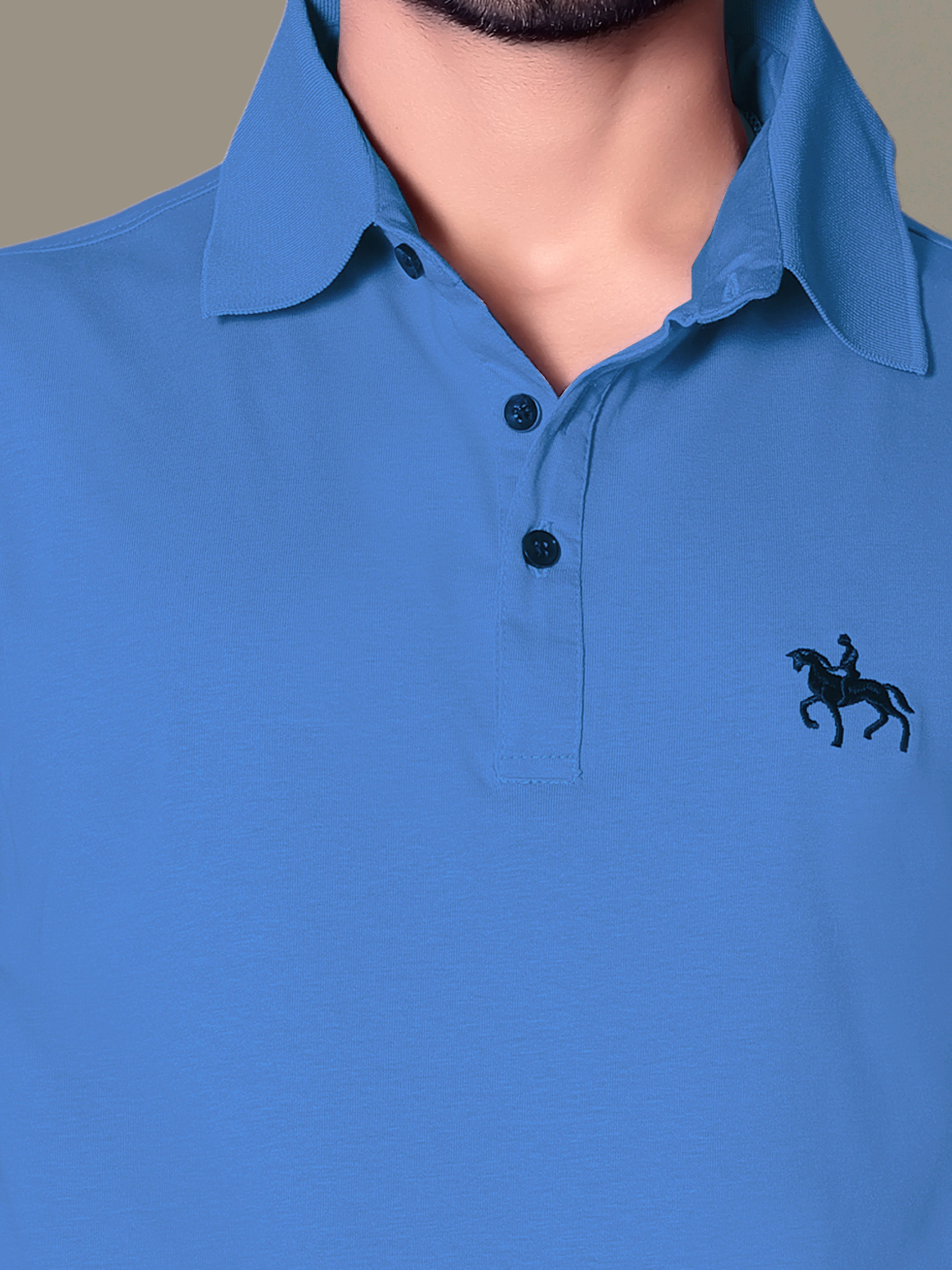 Chic Embroidered Polo T-Shirt for Men