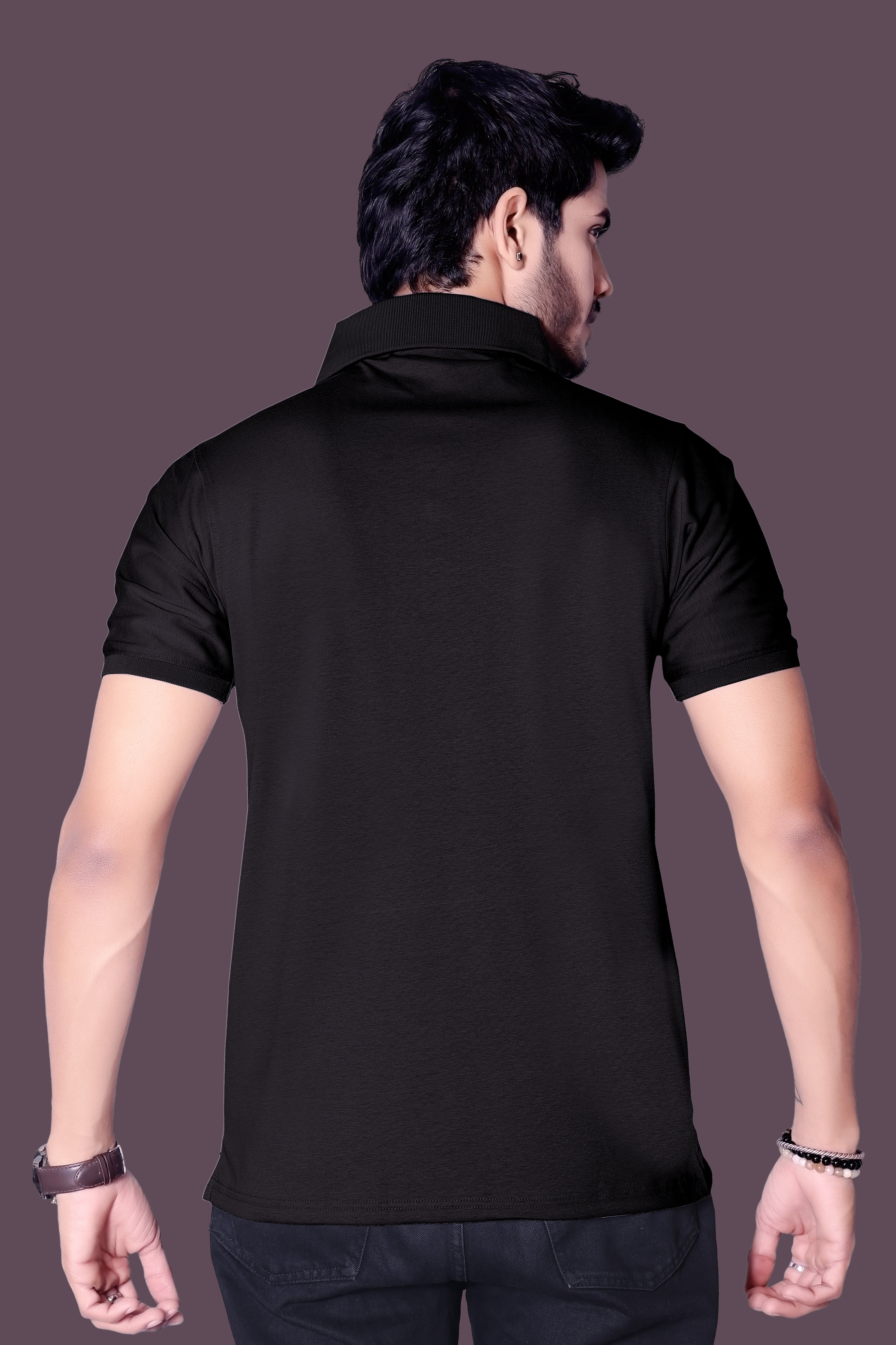 Chic Embroidered Polo T-Shirt for Men