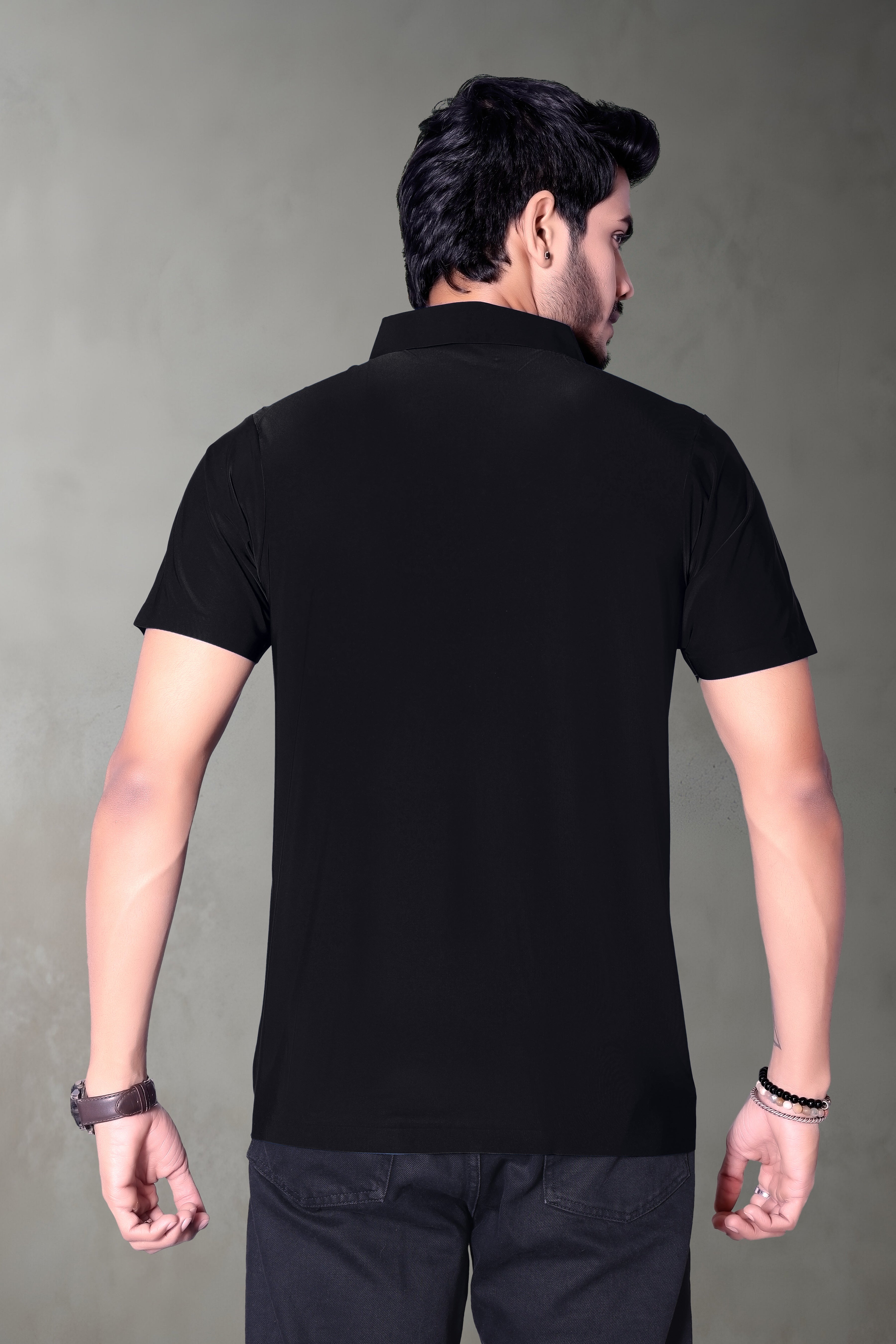 Chic Embroidered Polo T-Shirt for Men