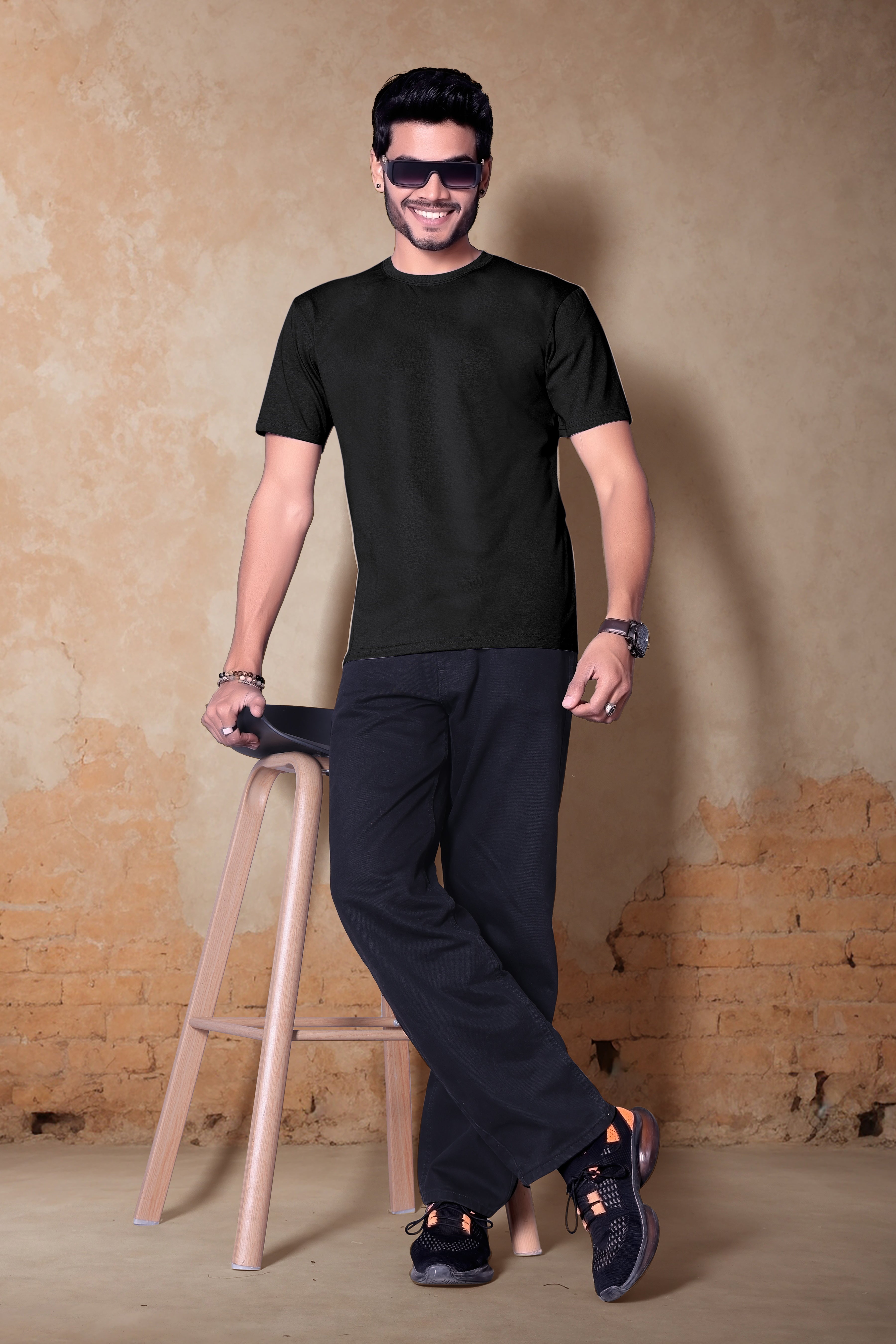 Premium plain round neck T-Shirt for Men