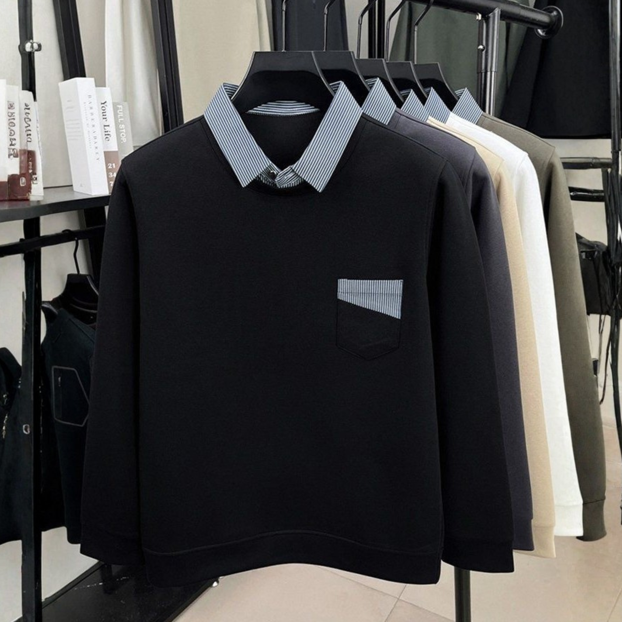 Urban Elite Collar Pocket Sweatshirt – Winter Edition