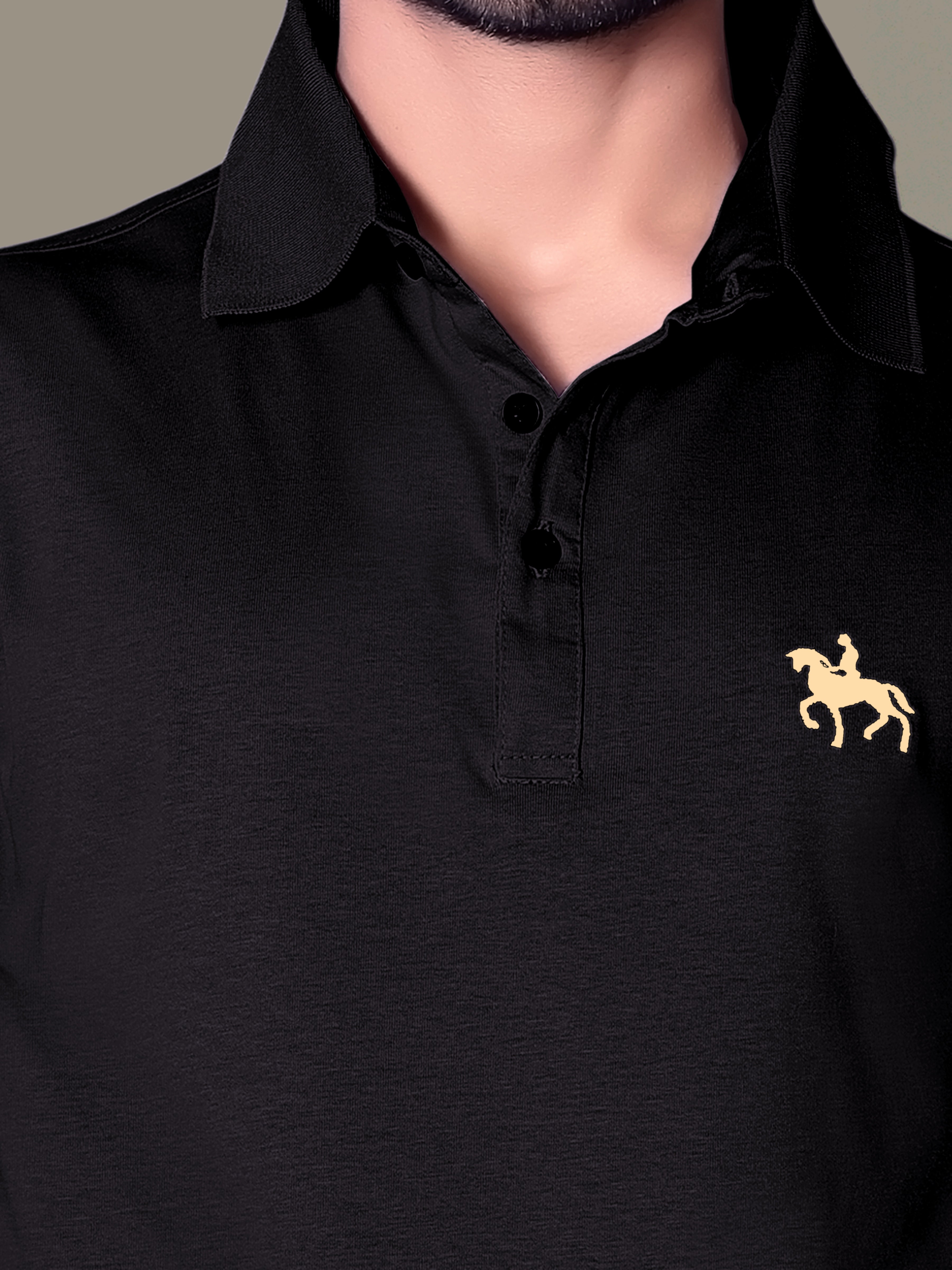 Chic Embroidered Polo T-Shirt for Men