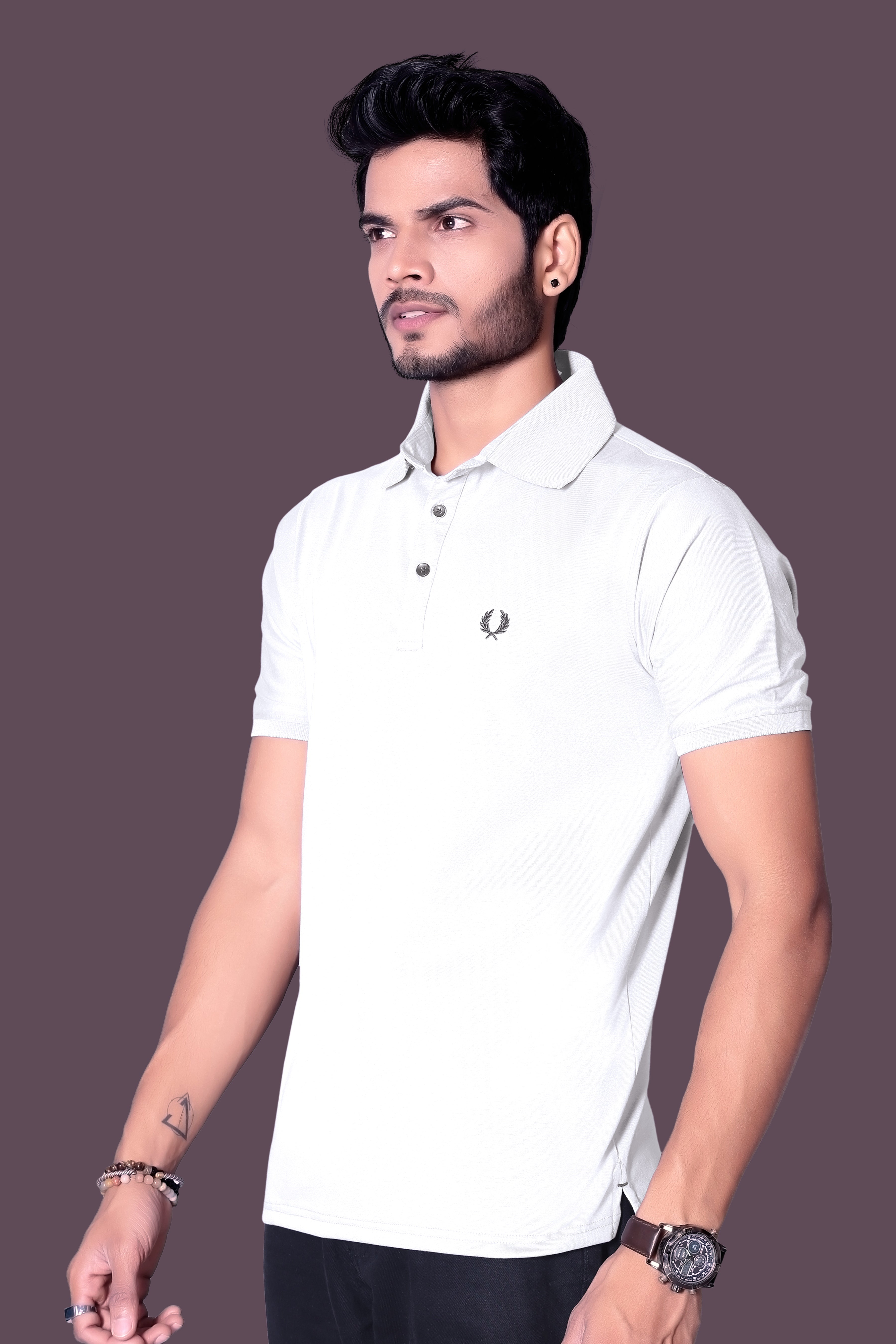 Chic Embroidered Polo T-Shirt for Men