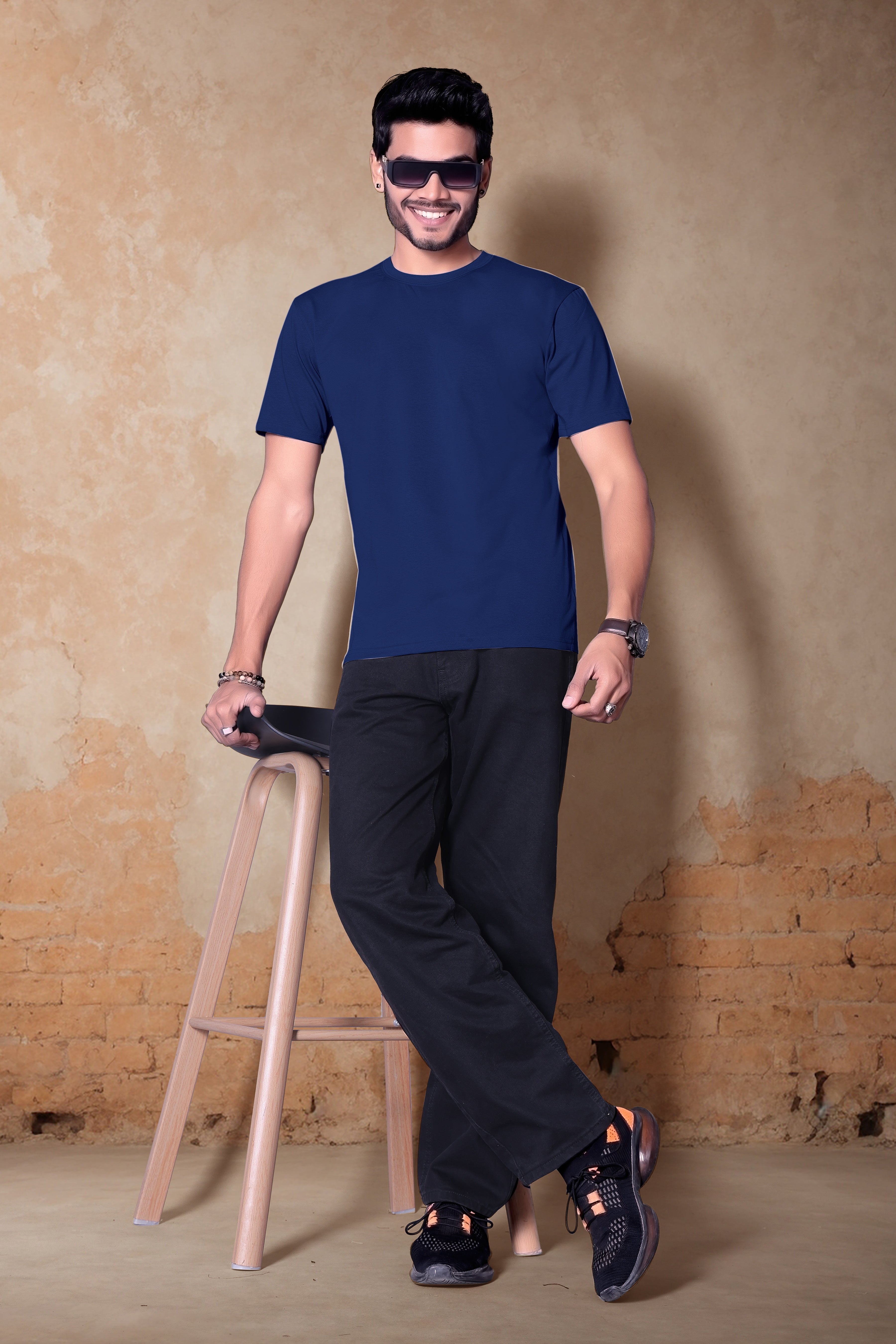 Premium plain round neck T-Shirt for Men