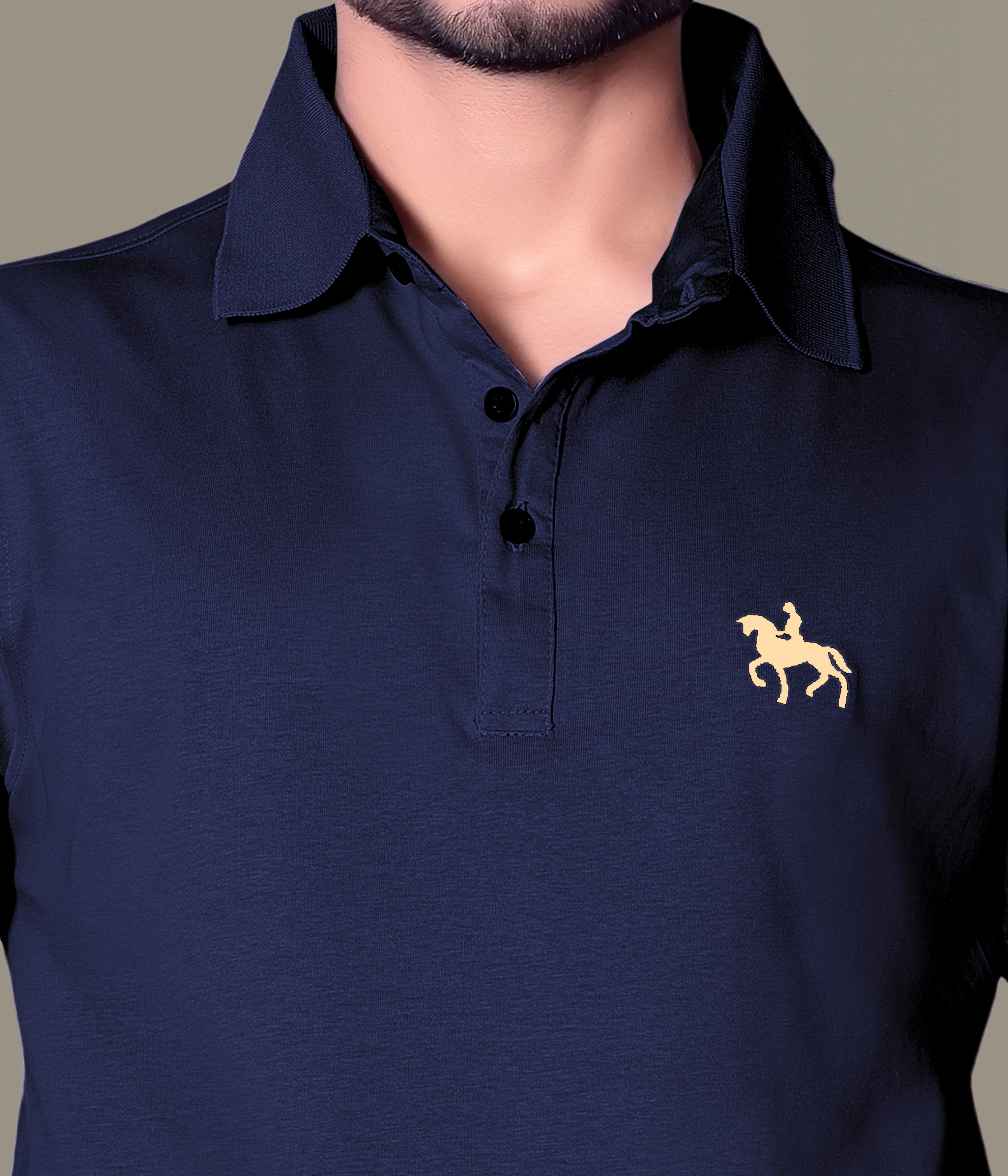 Chic Embroidered Polo T-Shirt for Men