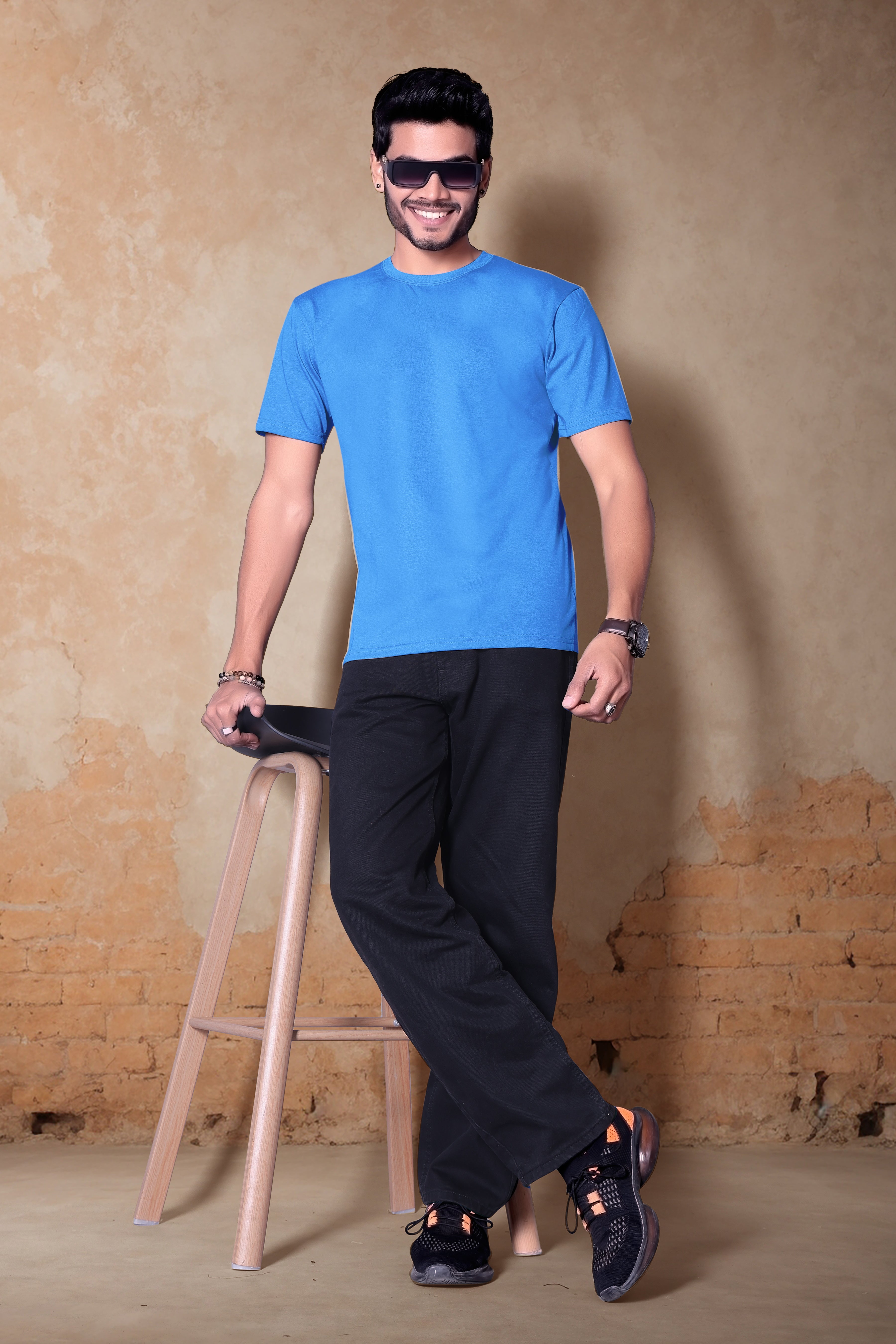 Premium plain round neck T-Shirt for Men