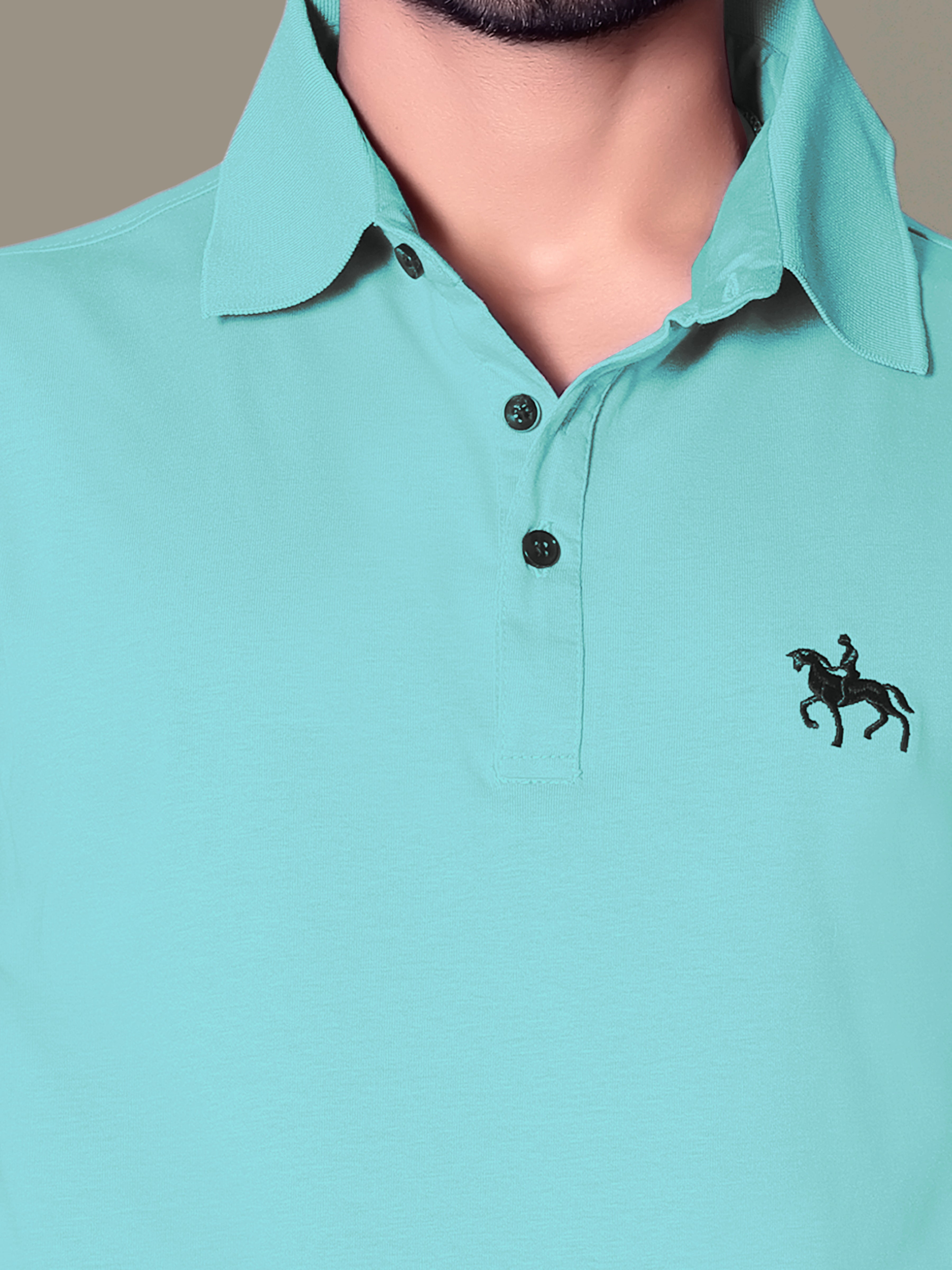 Chic Embroidered Polo T-Shirt for Men