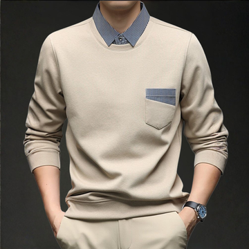 Urban Collar Pocket Sweatshirt – Contrast Trim Edition