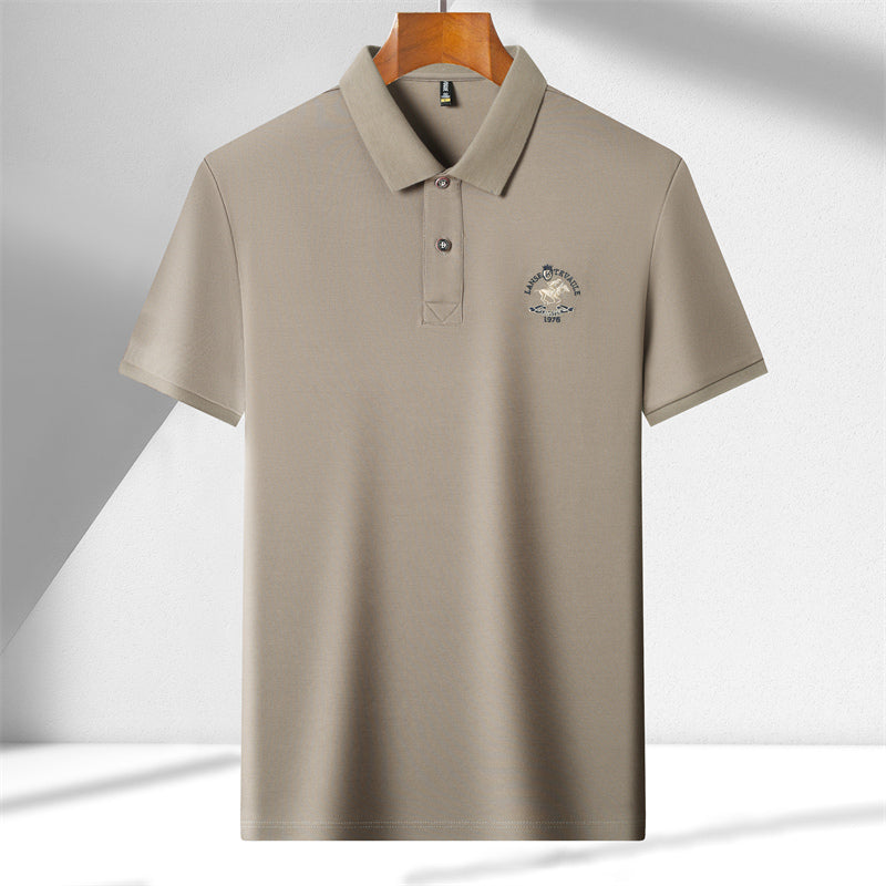 Harbor Luxe Men’s Polo – Signature Trim Edition