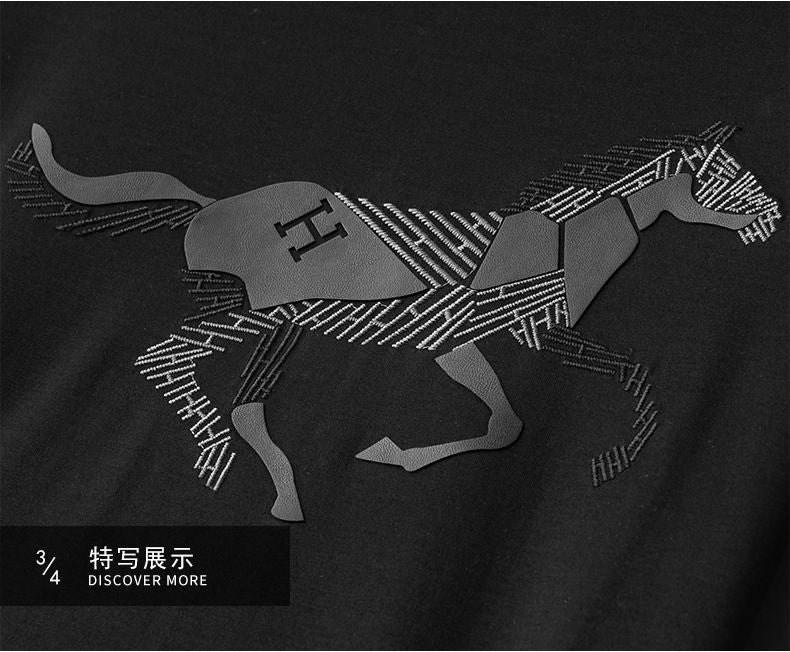 Exclusive Embroidered Round Neck T Shirt For Men