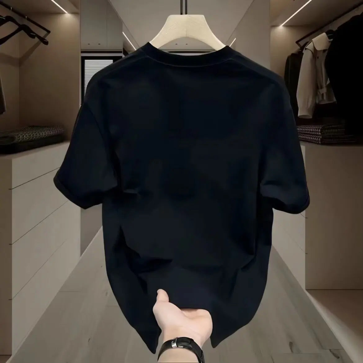 Street Style Oversized T Shirt with Cyclist Print & Embroidered Logo