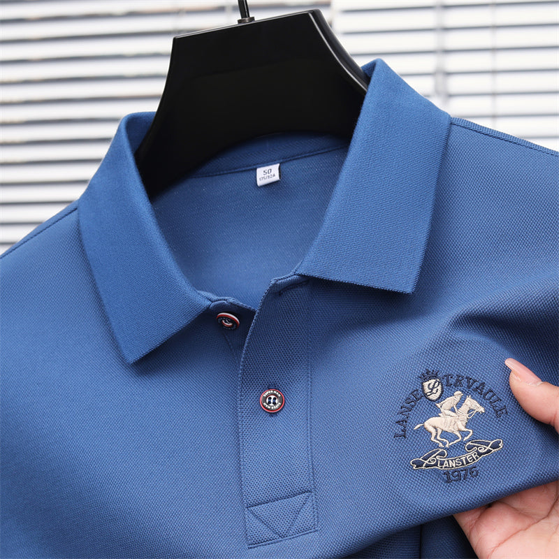 Harbor Luxe Men’s Polo – Signature Trim Edition