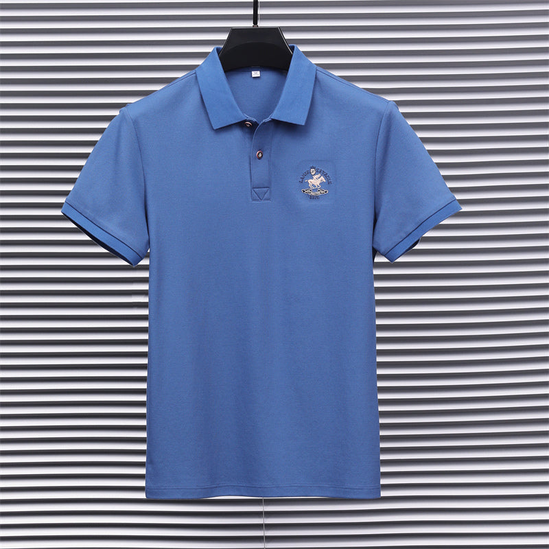 Harbor Luxe Men’s Polo – Signature Trim Edition