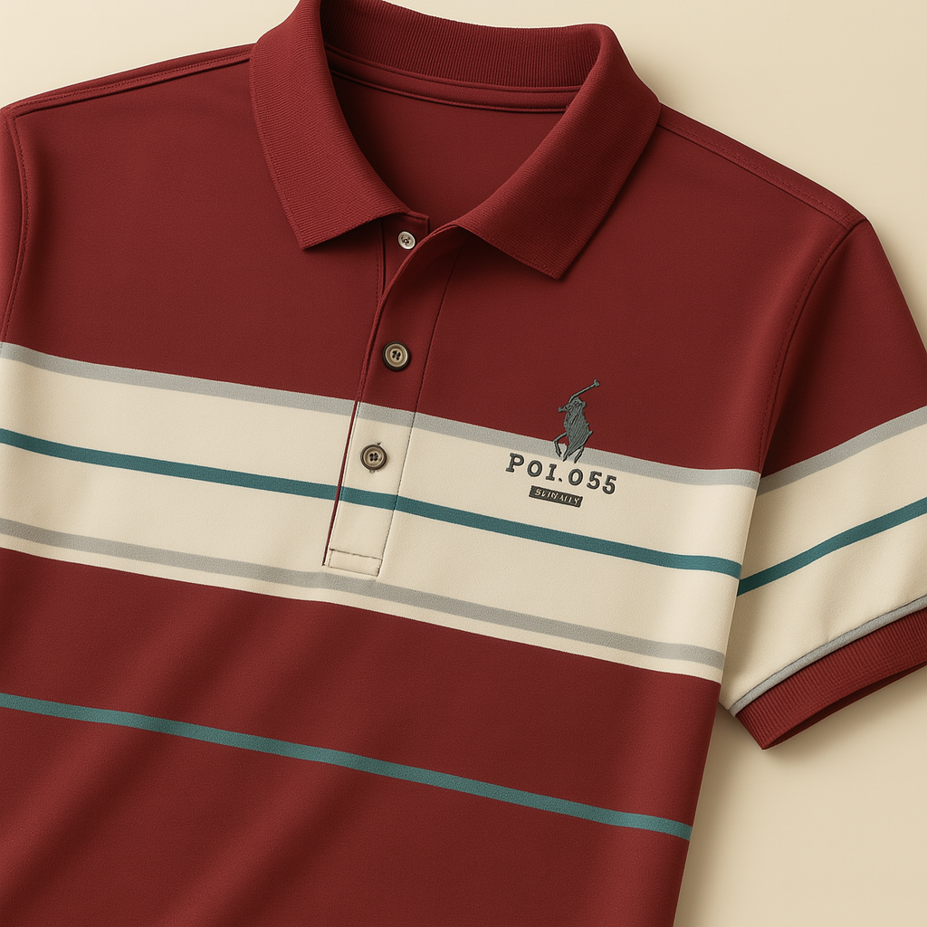 Premium Cotton Polo T Shirt –  With Classic Puff Printing