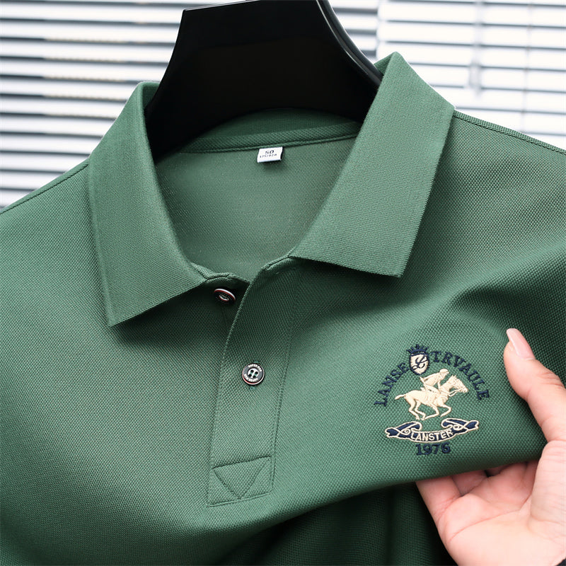 Harbor Luxe Men’s Polo – Signature Trim Edition