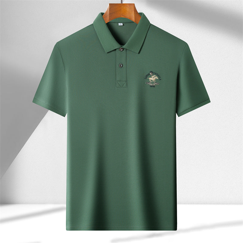 Harbor Luxe Men’s Polo – Signature Trim Edition