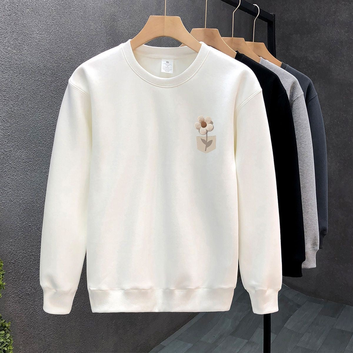 Blossom Pocket Sweatshirt – Minimal Bloom Edition