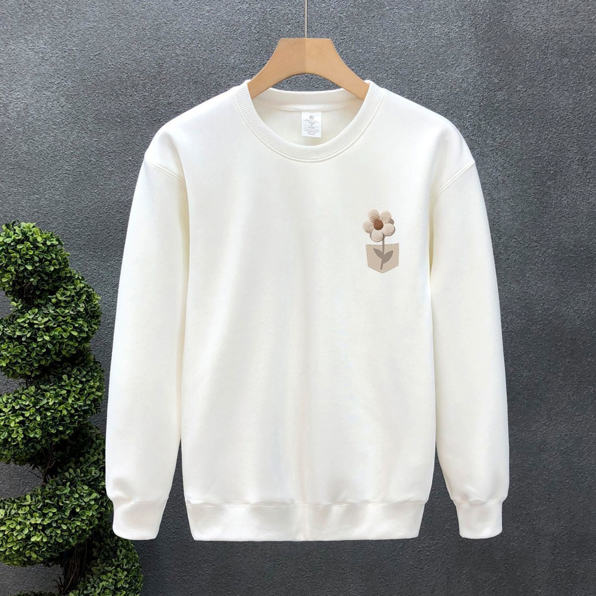 Blossom Pocket Sweatshirt – Minimal Bloom Edition