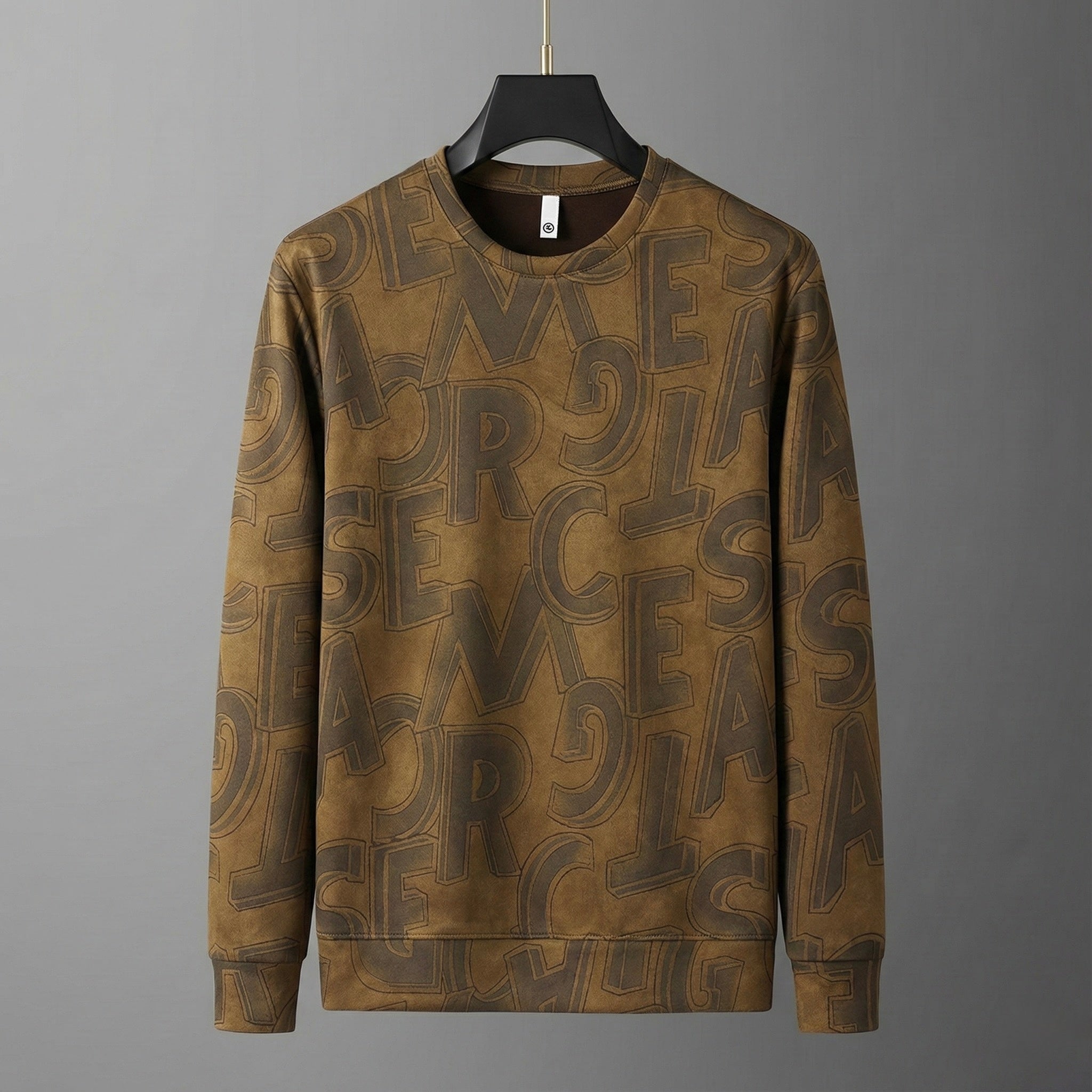 Embossed Pattern Sweatshirt – Classic Fit