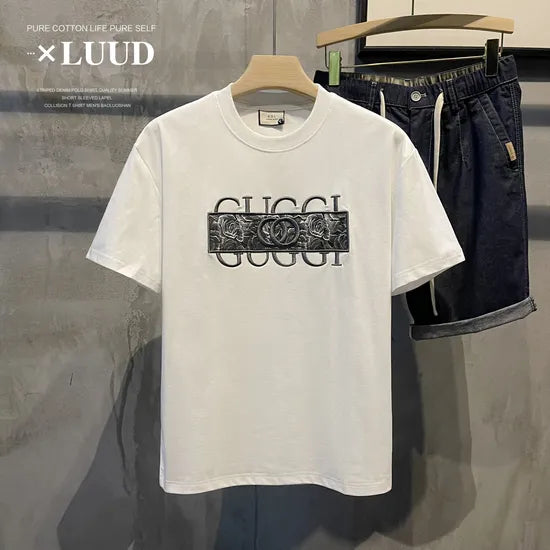 Men’s Designer Embroidered T-Shirt – Premium Import, Ultra-Soft Fabric