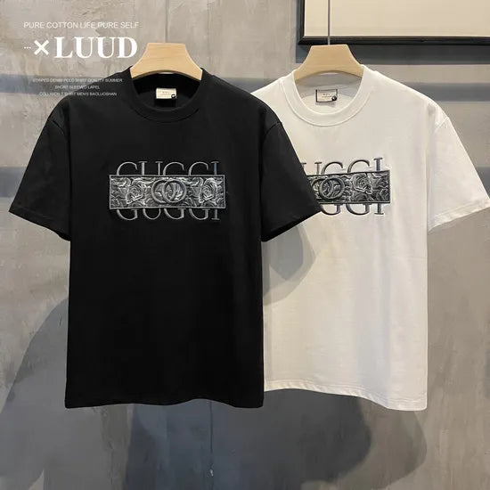 Men’s Designer Embroidered T-Shirt – Premium Import, Ultra-Soft Fabric