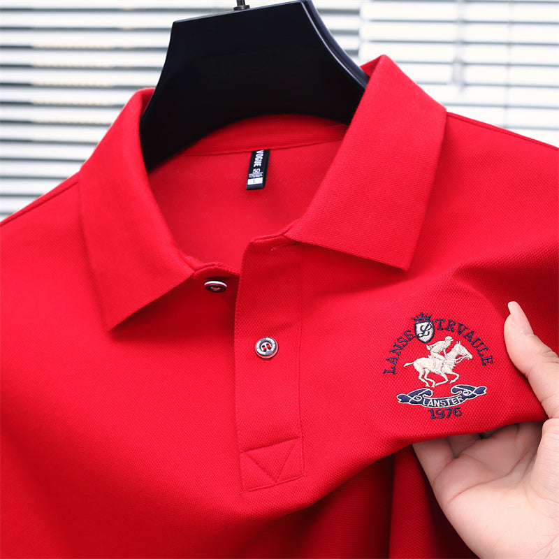 Harbor Luxe Men’s Polo – Signature Trim Edition