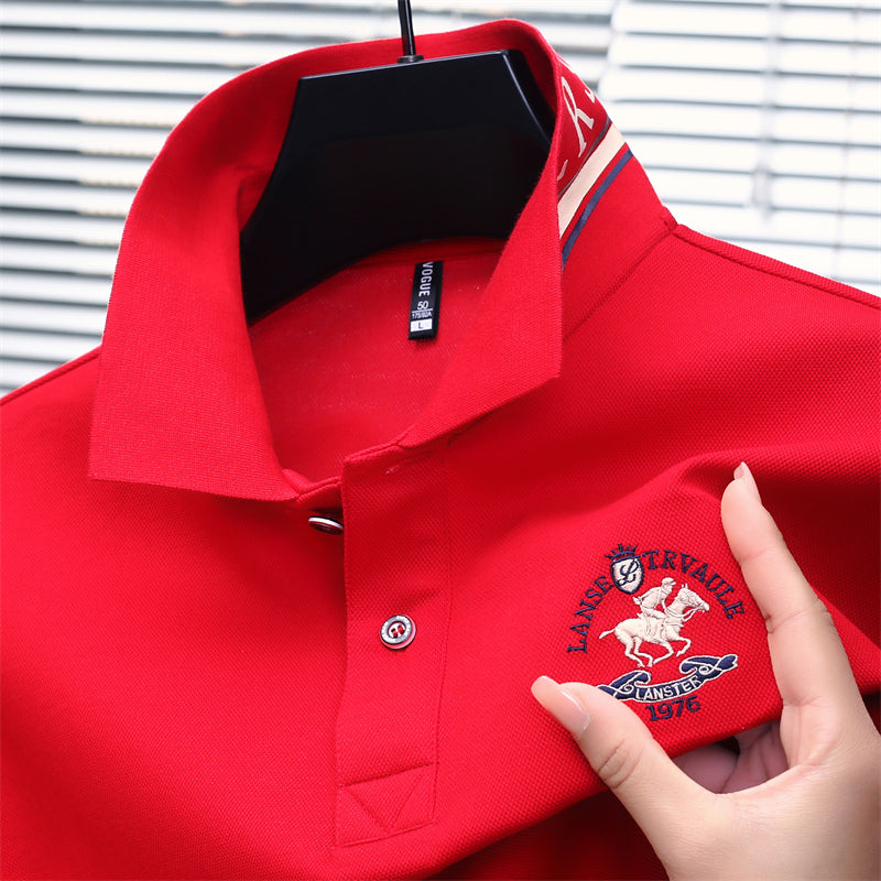 Harbor Luxe Men’s Polo – Signature Trim Edition