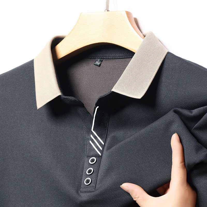 Premium Contrast Collar Polo T Shirt For Men